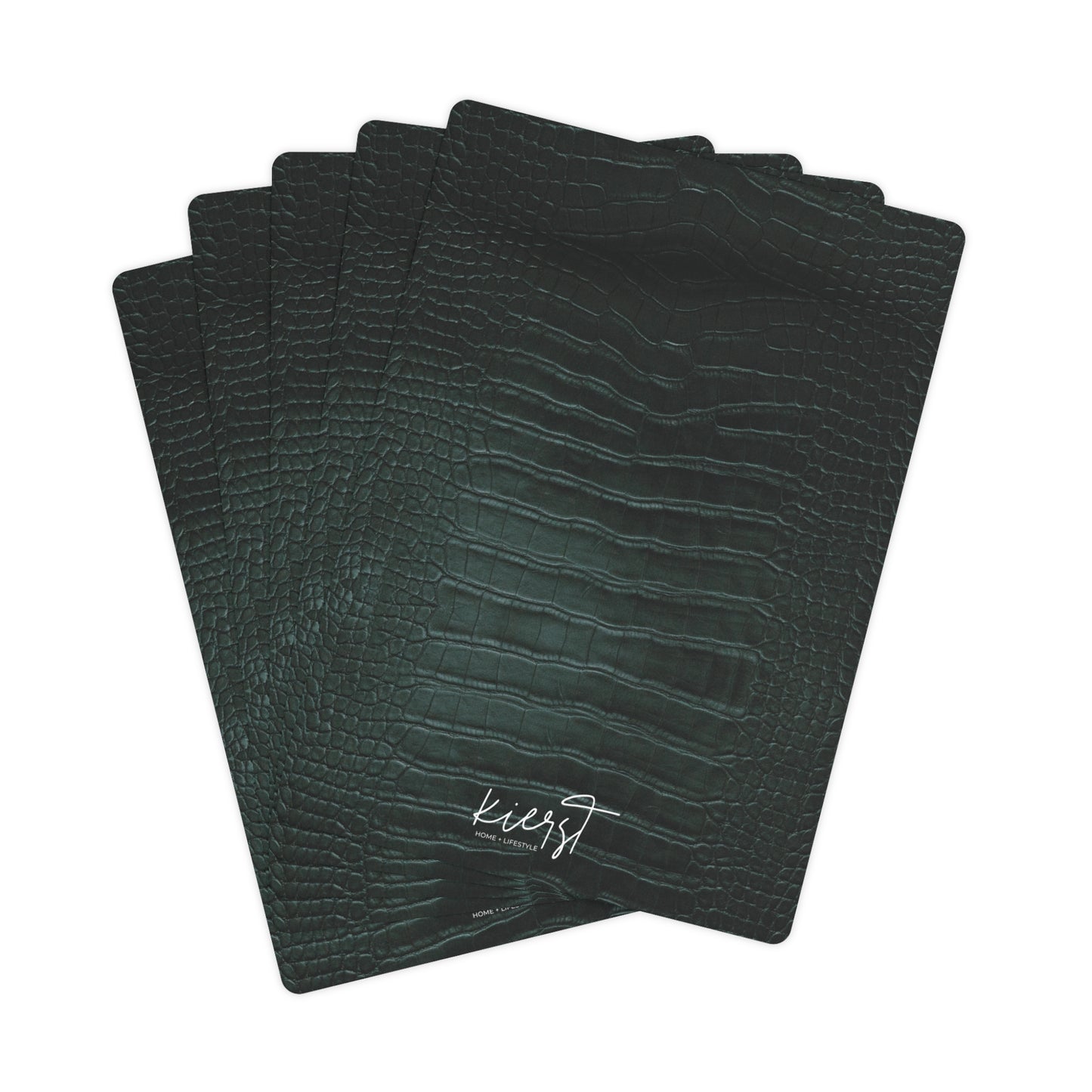 Emerald Crocodile Poker Playing Cards