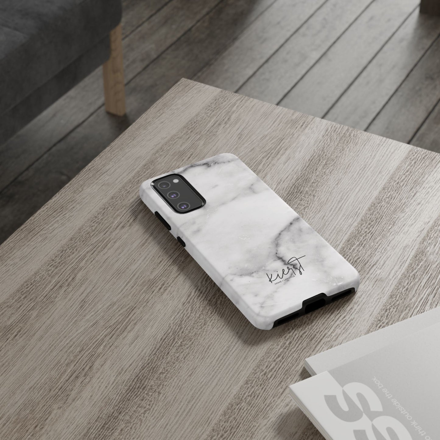 Lived-In White and Grey Marble Samsung Galaxy Case | Soft Strength, Redefined