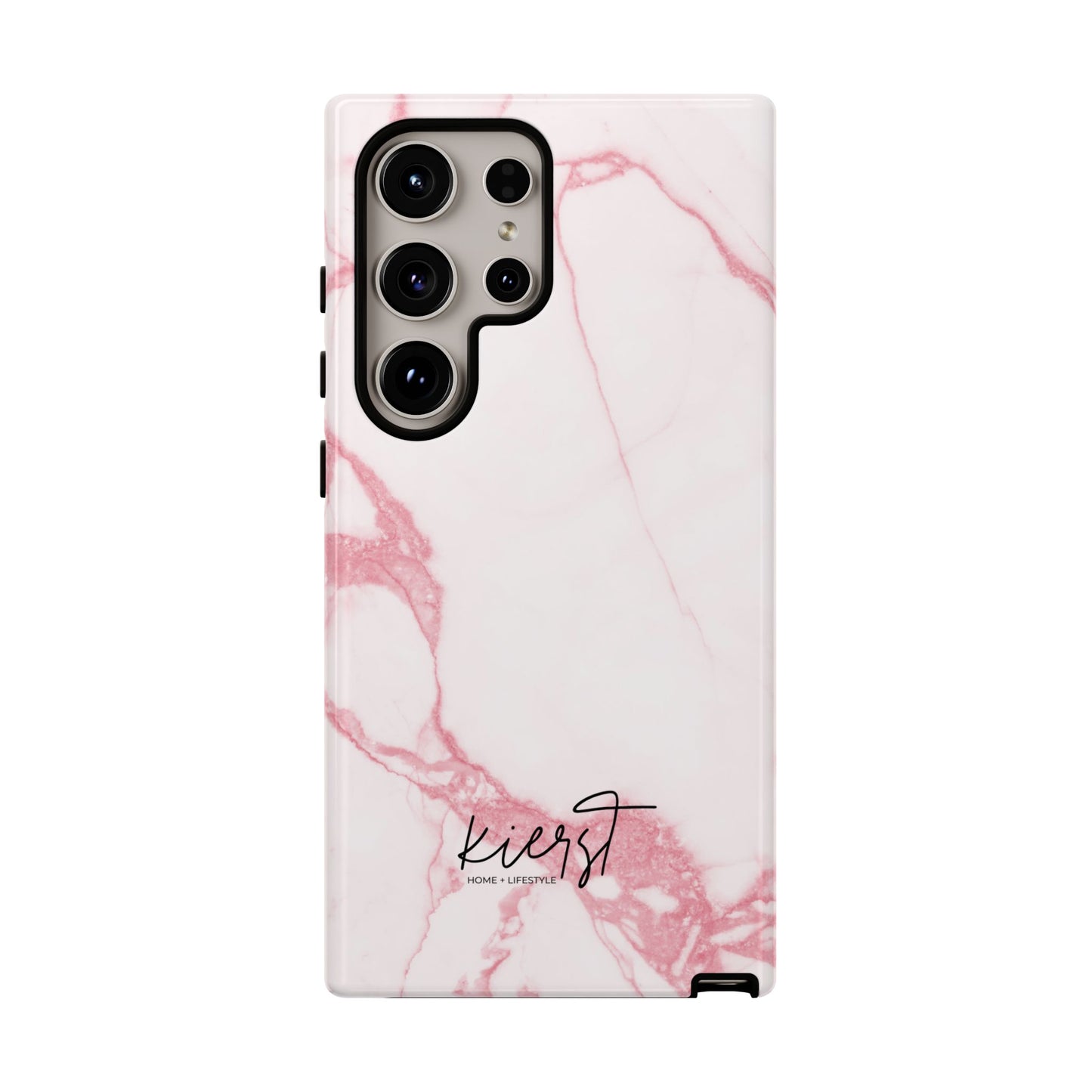 Pink & White Marble Samsung Galaxy Phone Case | Feminine, Polished, and Quietly Bold