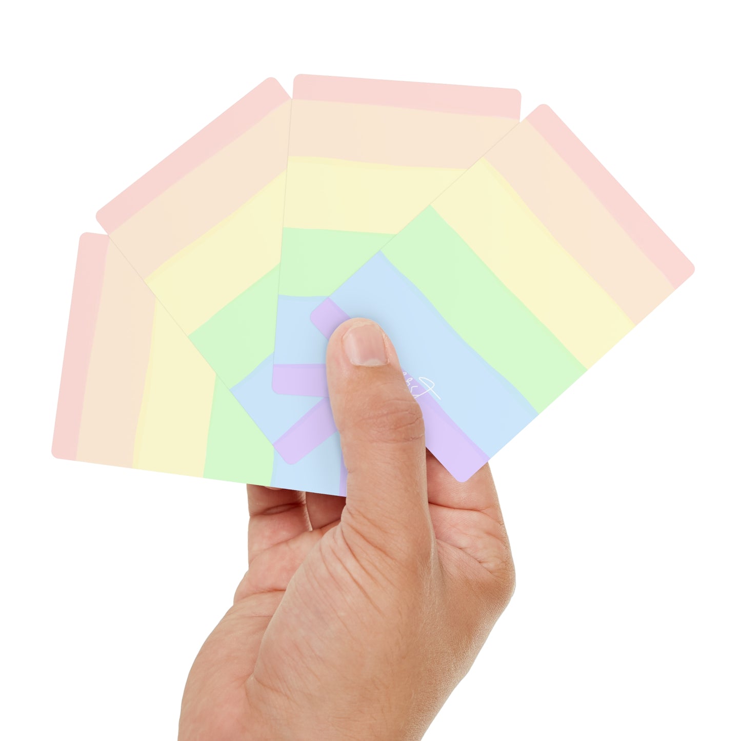Pastel Rainbow Playing Cards – Soft, Stylish, and Playful