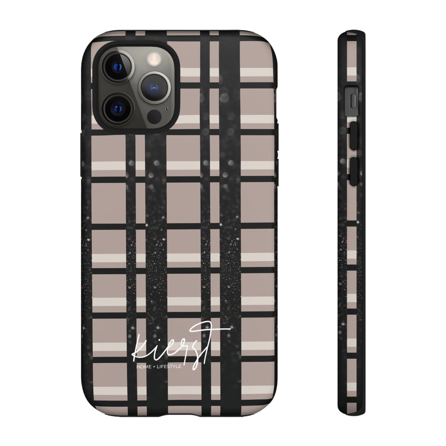 Elevated Neutrals Plaid iPhone Case | Classic Pattern, Modern Contrast