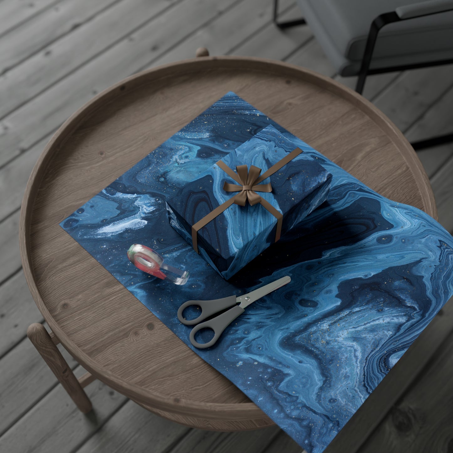 Blue Marble Gift Wrapping Paper