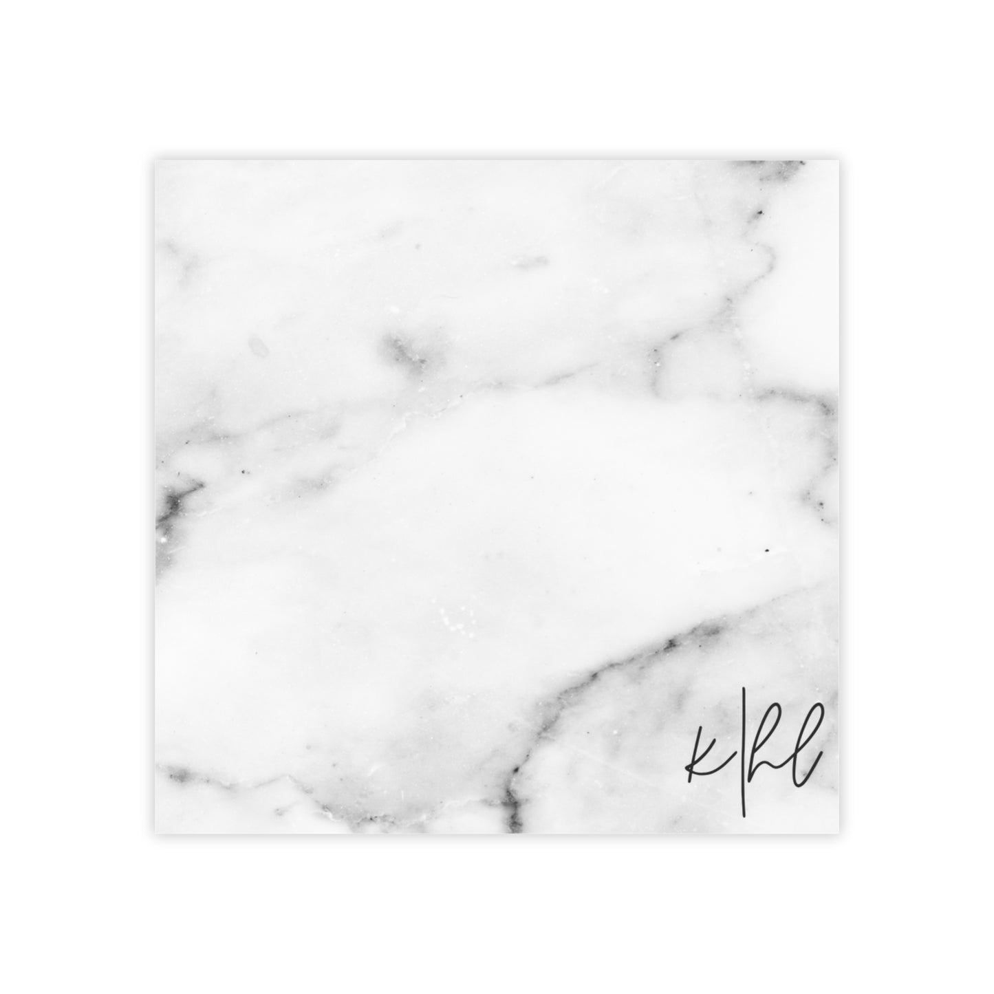 Lived-In Grey and White Marble Post-it® Note Pad