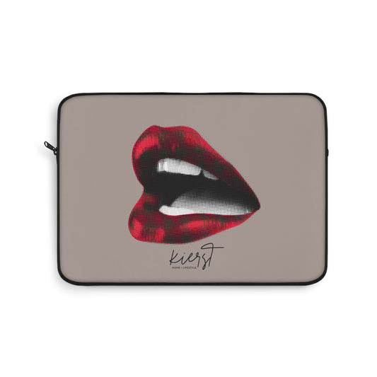 Vintage Red Lips Laptop Sleeve | Bold Glamour with a Retro Twist