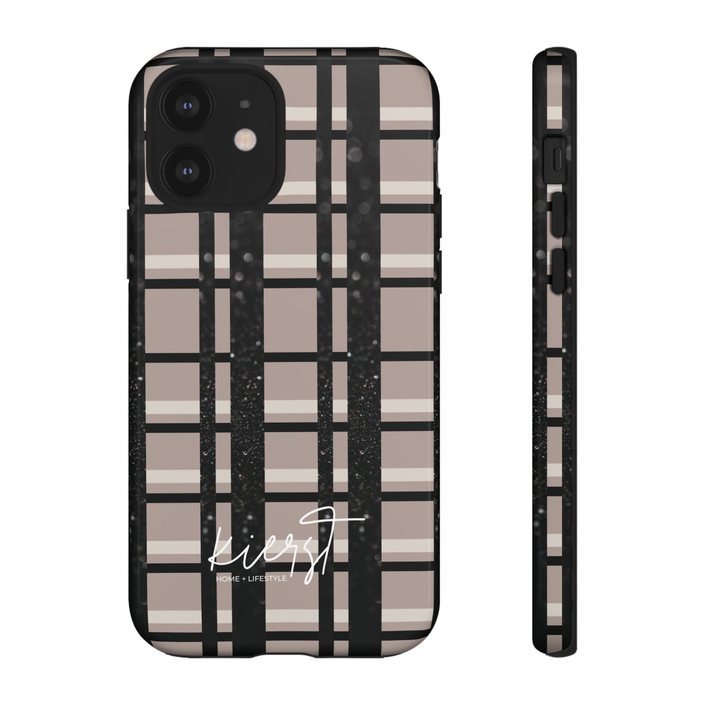Elevated Neutrals Plaid iPhone Case | Classic Pattern, Modern Contrast