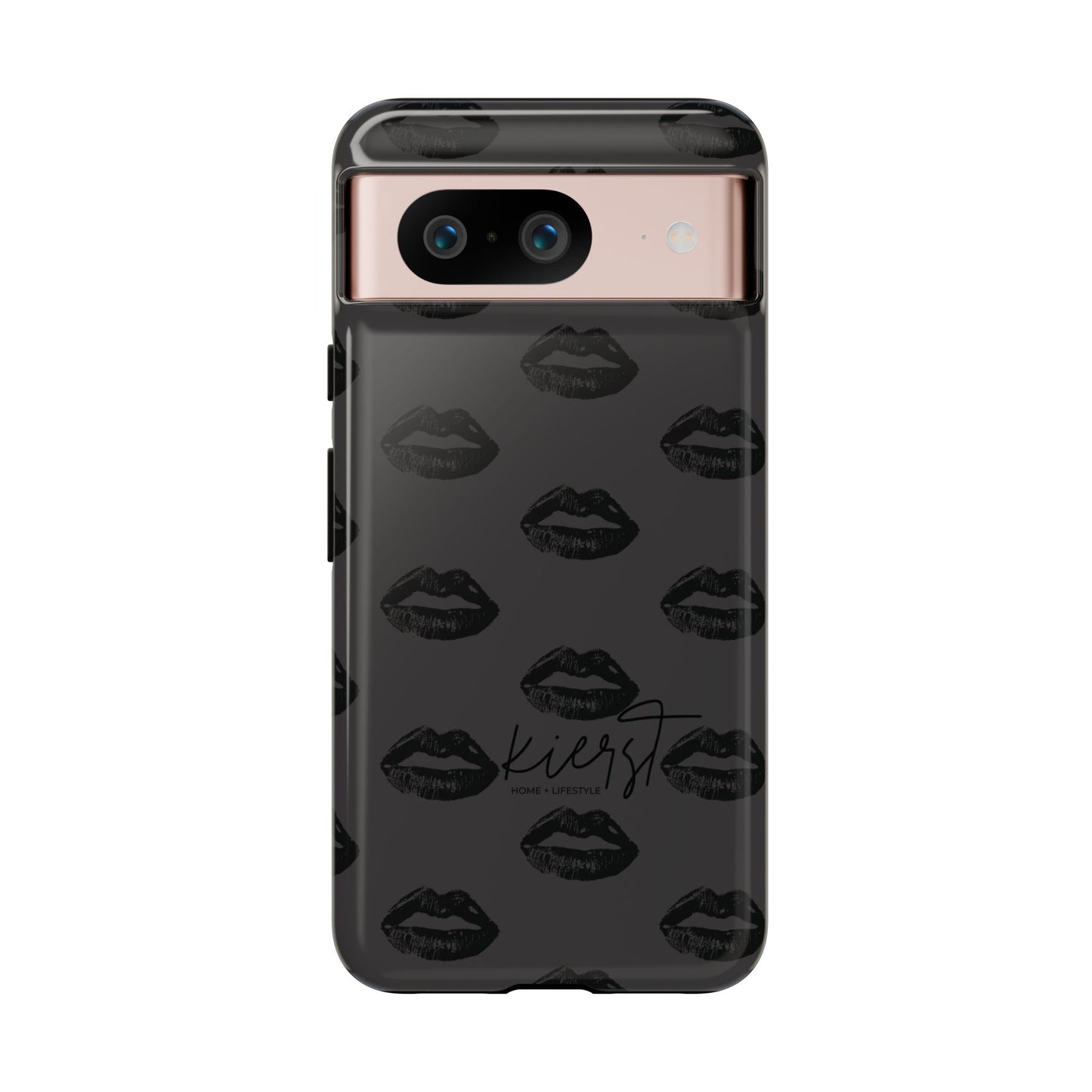 Black Lips Google Pixel Phone Case | Monochrome Meets Mood