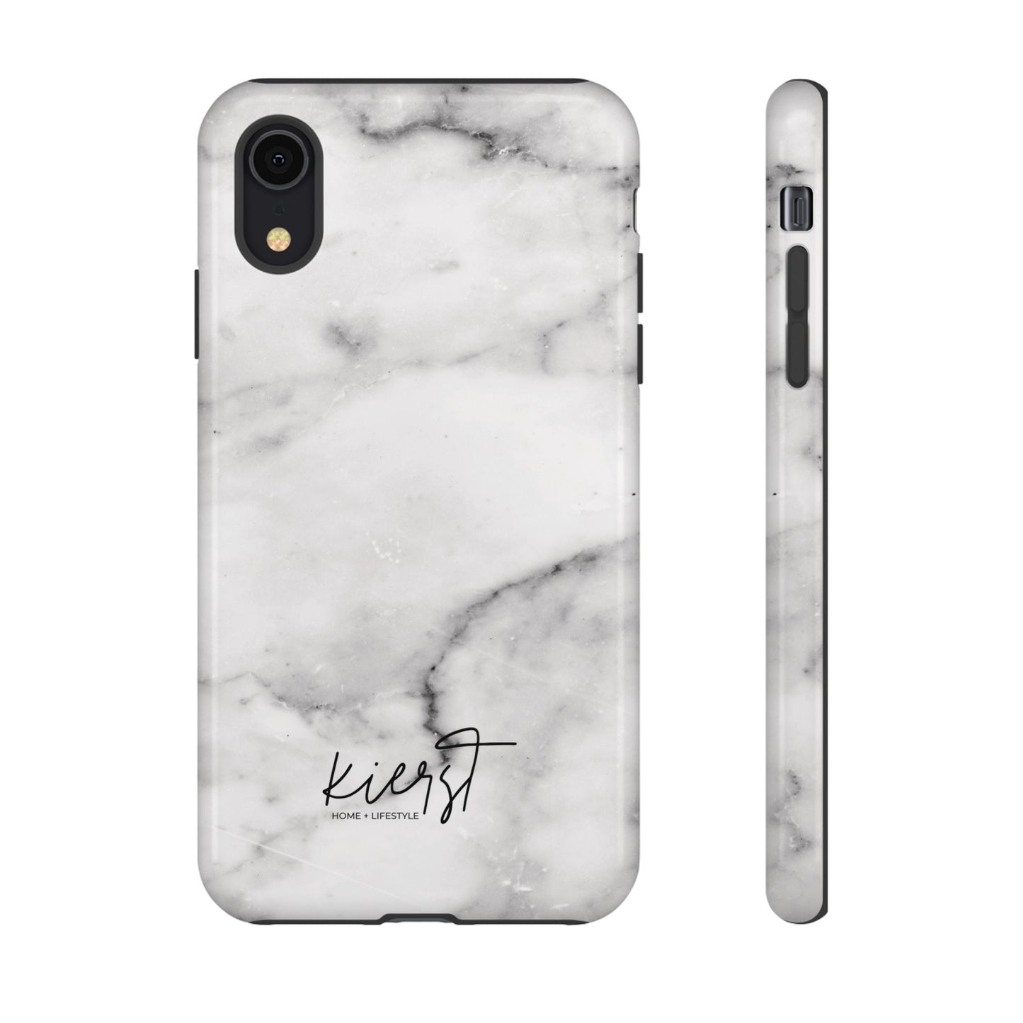 Lived-In White and Grey Marble iPhone Case | Curated Calm, Captured in Marble