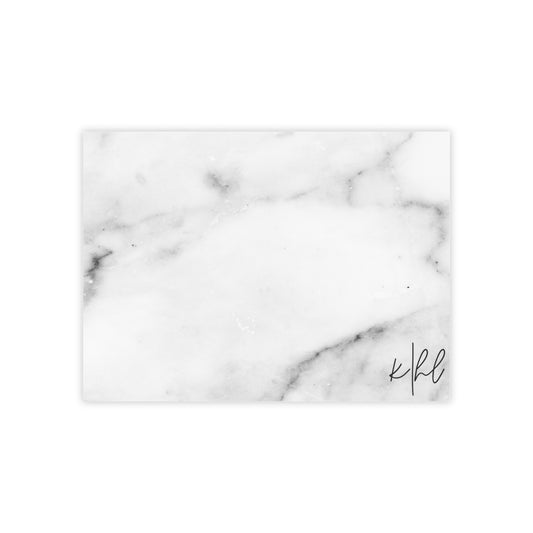 Lived-In Grey and White Marble Post-it® Note Pad