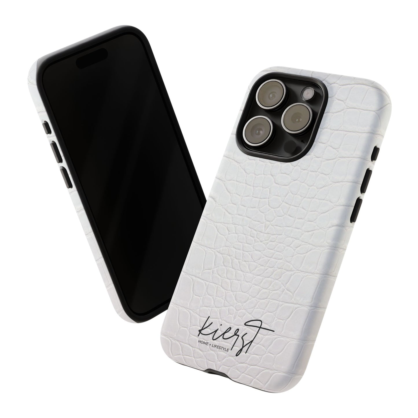 White Alligator iPhone Case | Minimal, Crisp, and Effortlessly Elevated