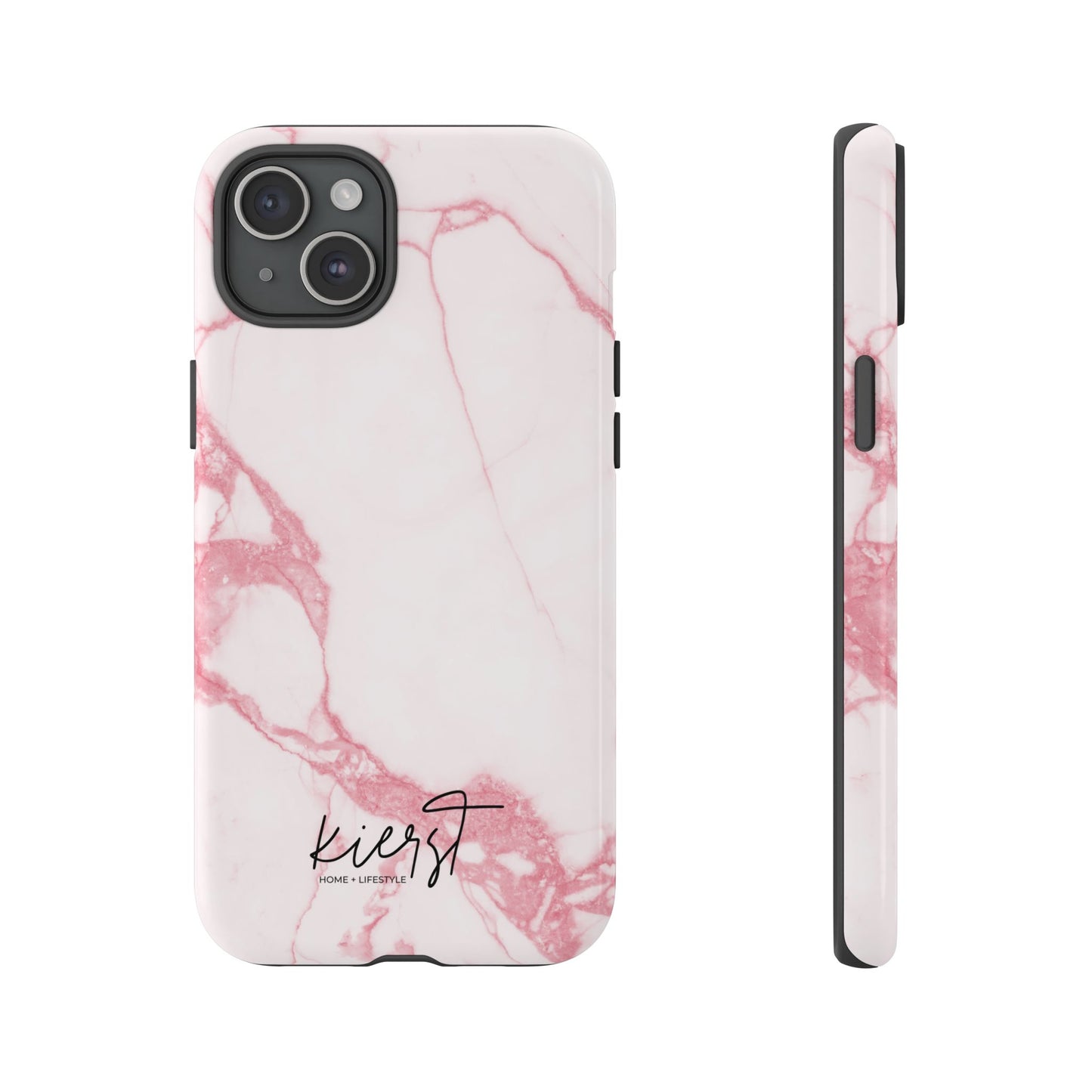 Pink & White Marble iPhone Case | Classic Elegance, Feminine Twist