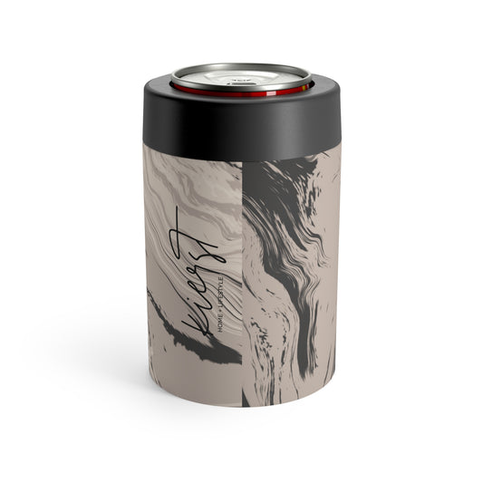 Cream, Grey, and Taupe Marble Can Holder | Understated Cool