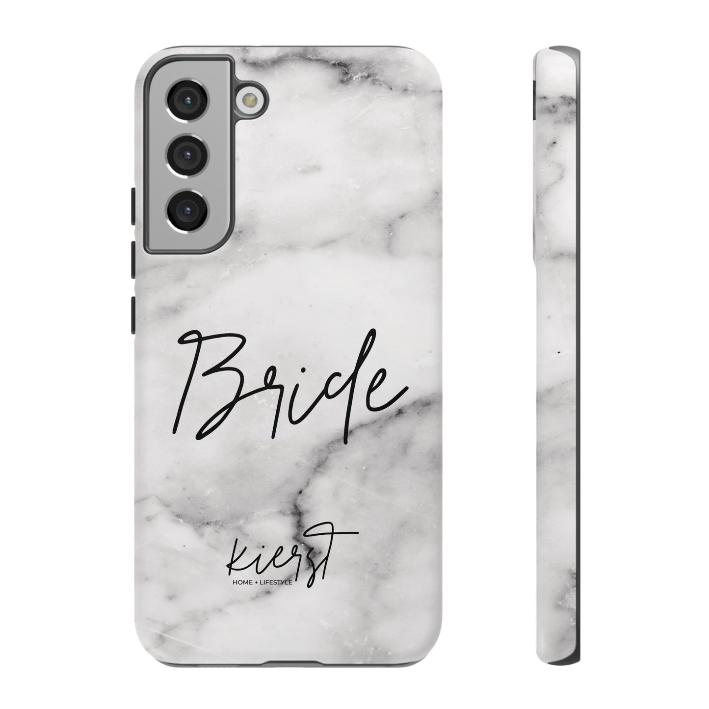 Bride Lived-In White and Grey Marble Samsung Galaxy Phone Case