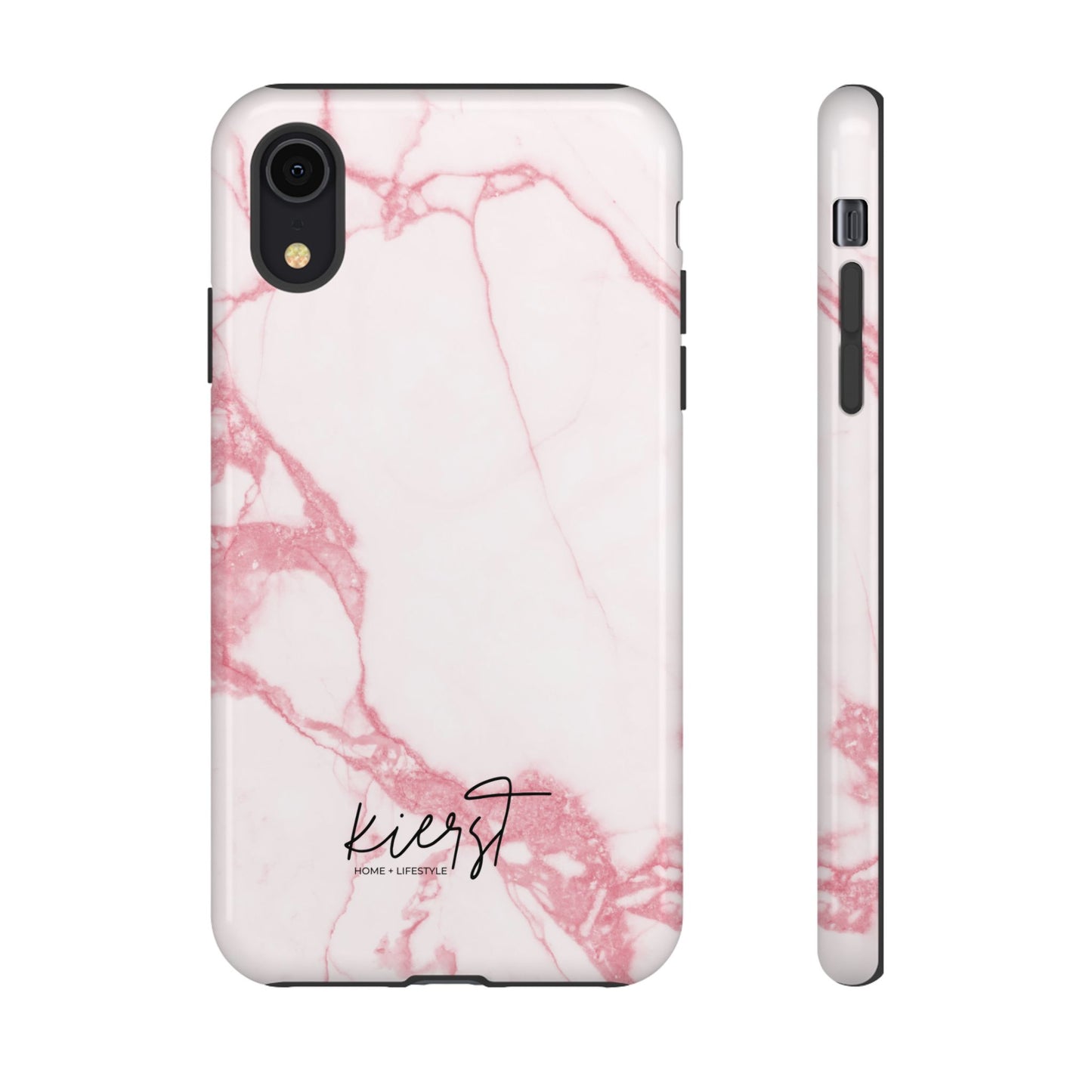 Pink & White Marble iPhone Case | Classic Elegance, Feminine Twist