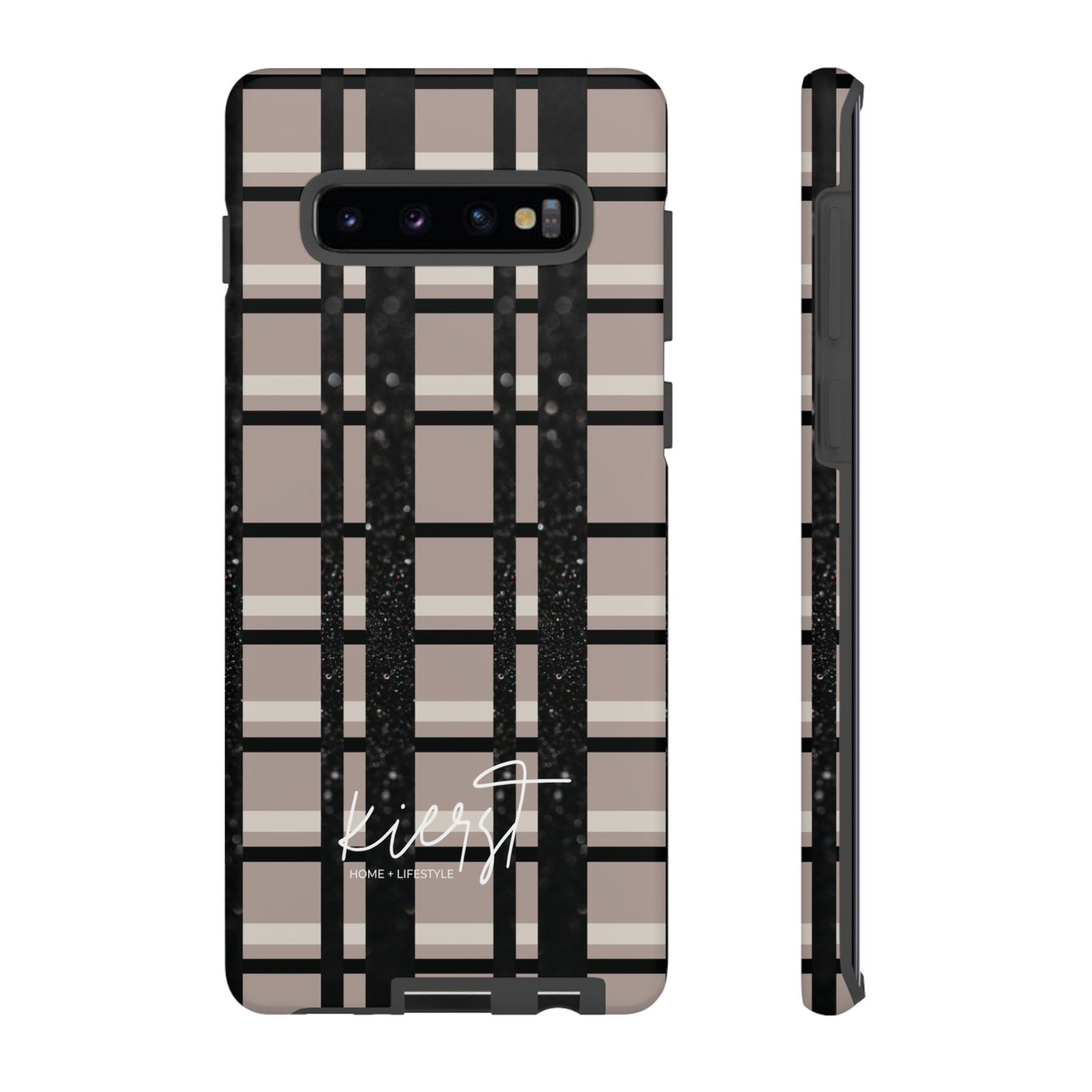 Elevated Neutrals Plaid Samsung Galaxy Case | Structured Style, Soft Edge