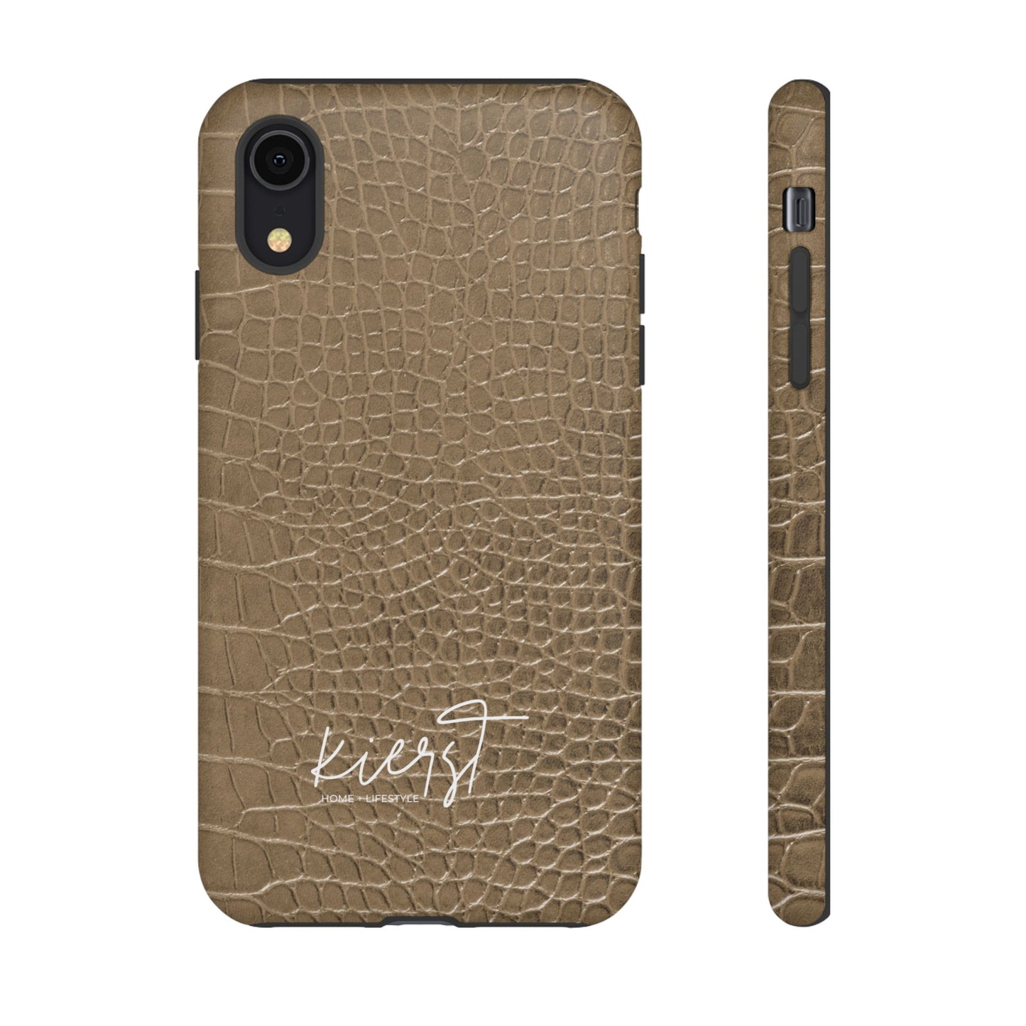 Tan Alligator Print iPhone Case | Elevated texture meets everyday ease