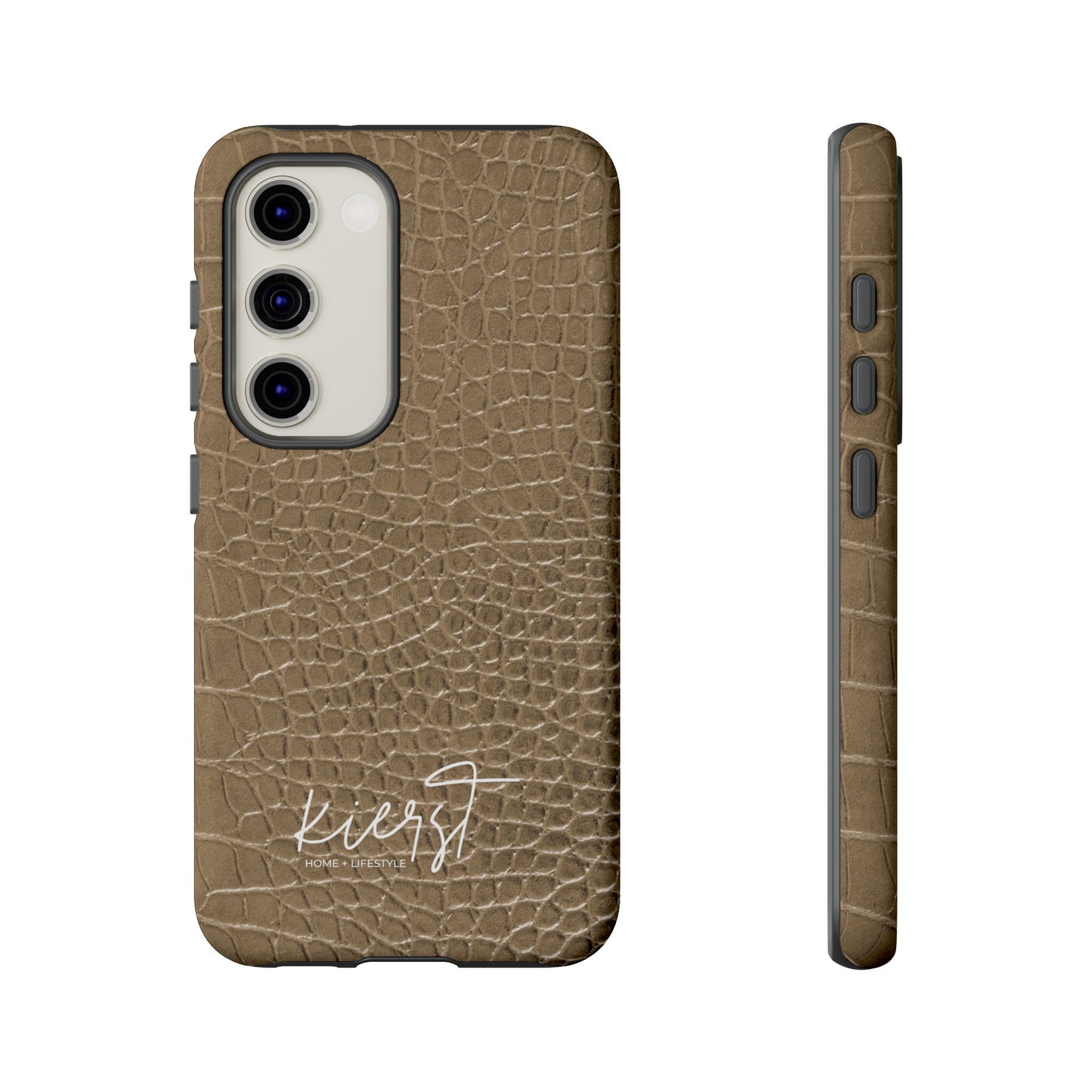 Tan Alligator Print Samsung Galaxy Phone Case | Subtle Statement, Everyday Style