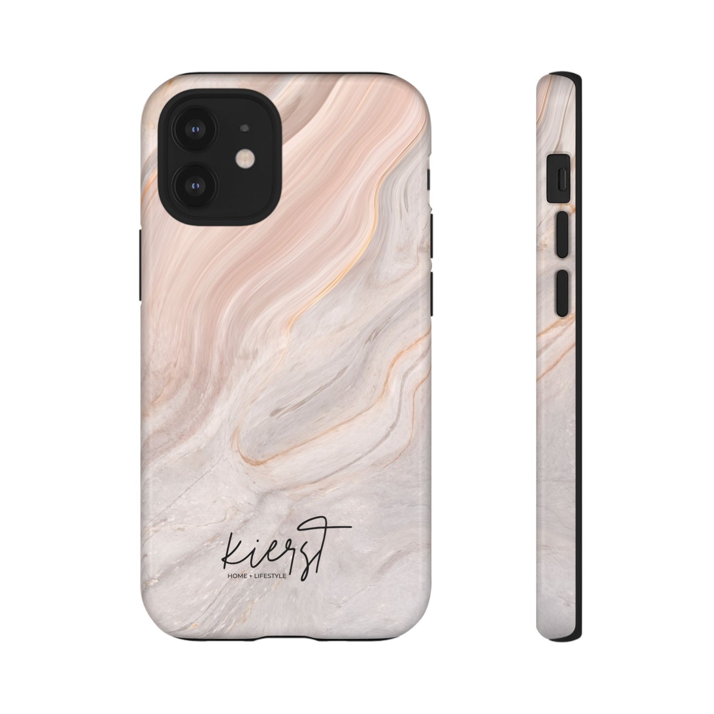 Blush Swirl Marble iPhone Case | Soft Curves, Strong Protection