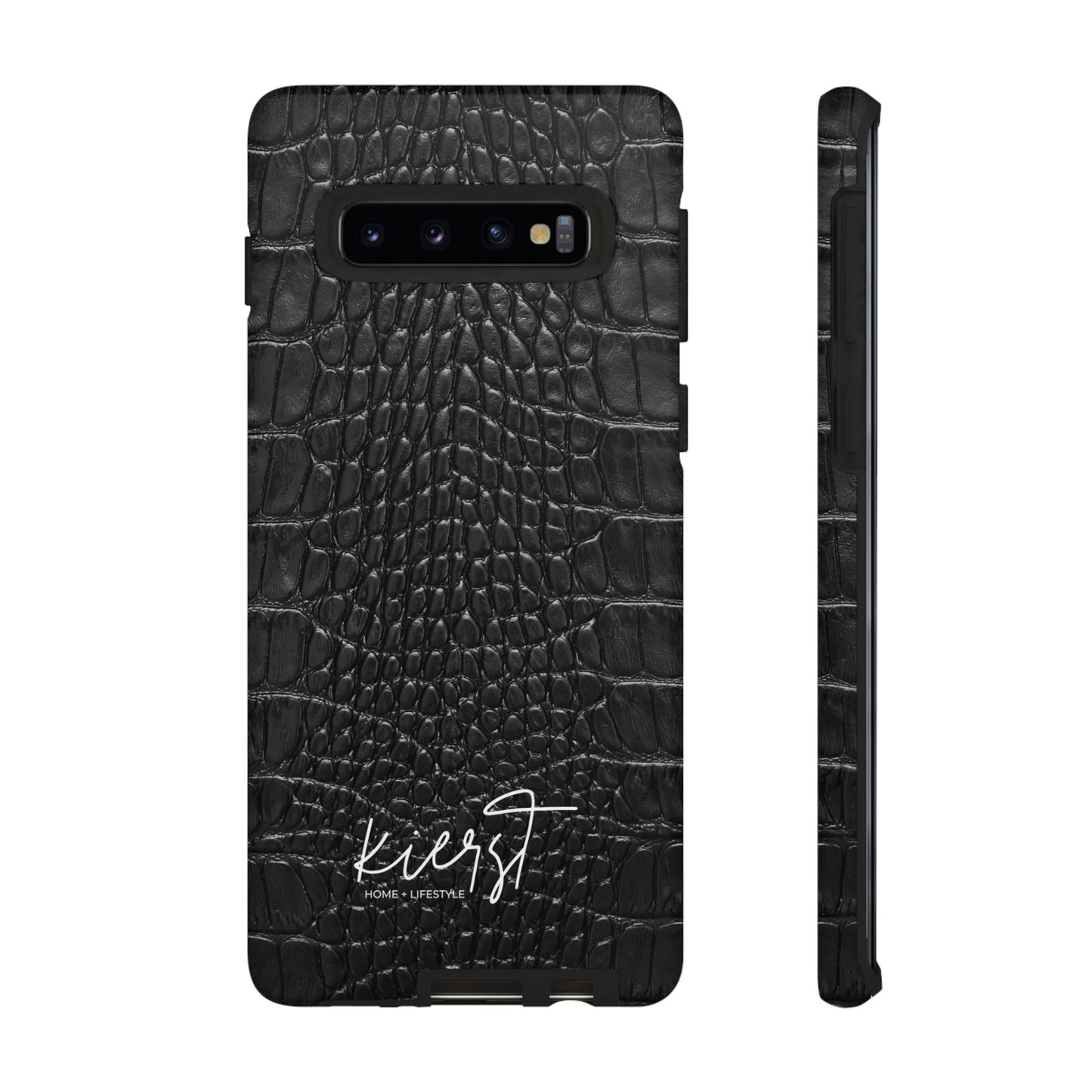 Black Alligator Print Samsung Galaxy Case | Refined Impact, Bold Simplicity