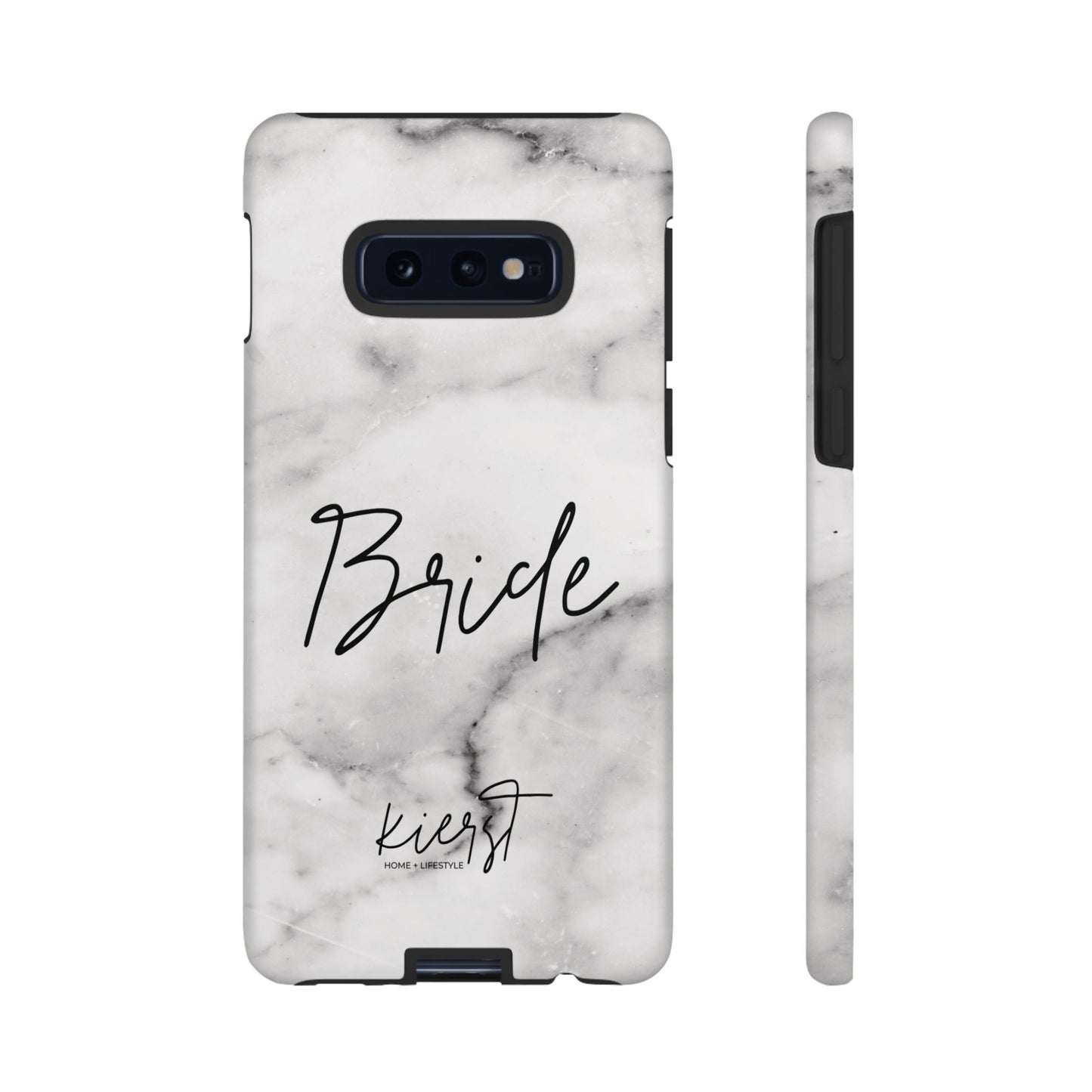 Bride Lived-In White and Grey Marble Samsung Galaxy Phone Case