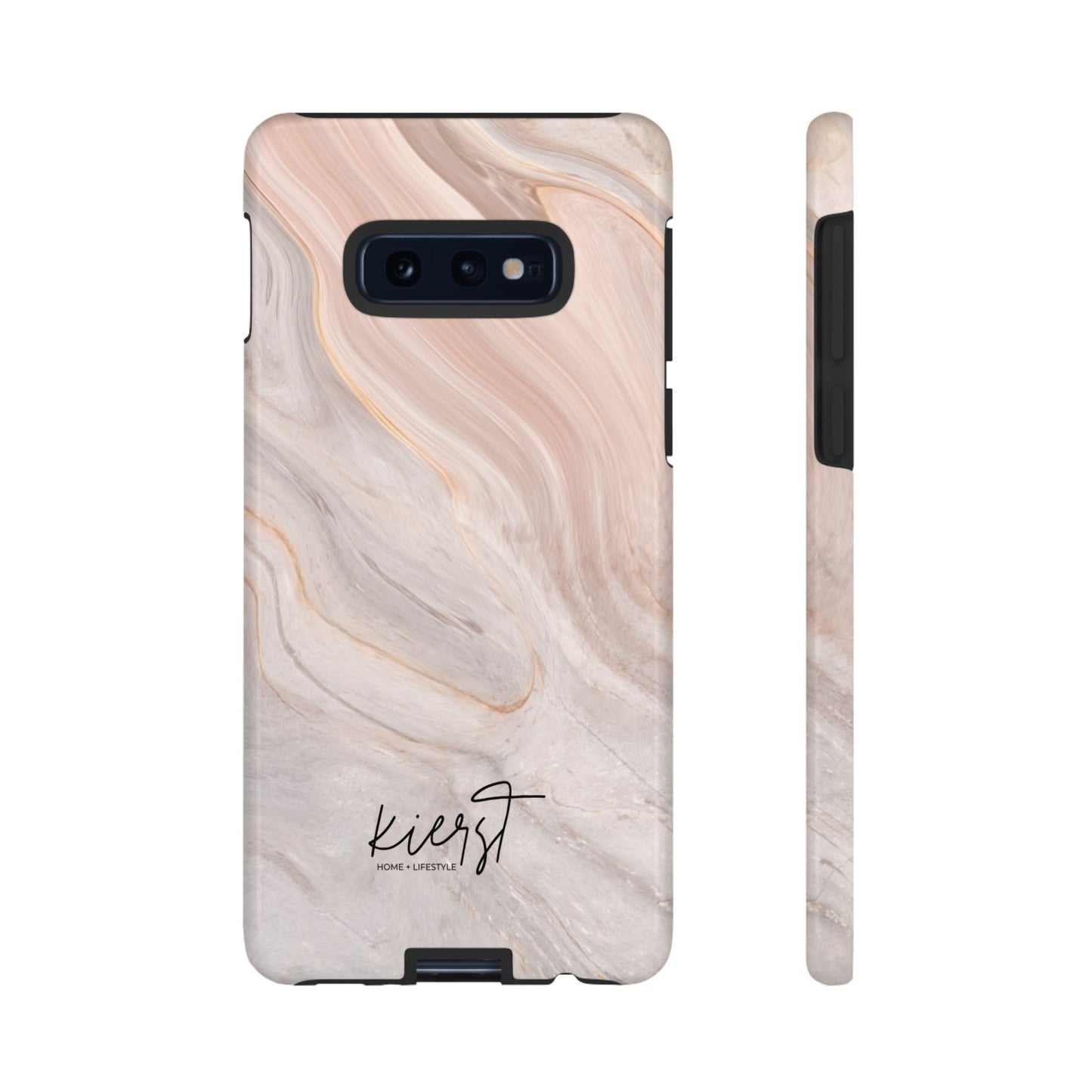 Blush Swirl Marble Samsung Galaxy Phone Case | Subtle Design, Timeless Tone