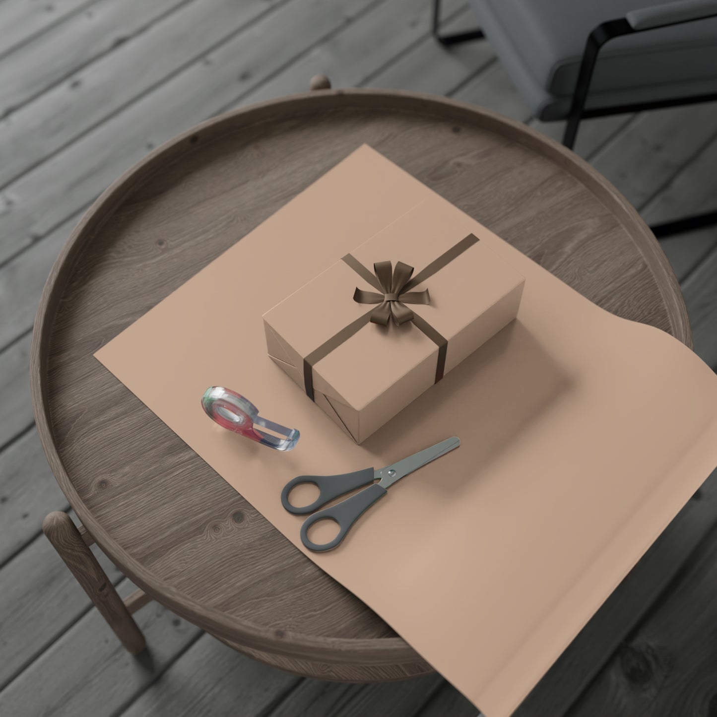 Classic Tan Gift Wrapping Paper – Minimalist Solid Neutral for Elevated Gifting
