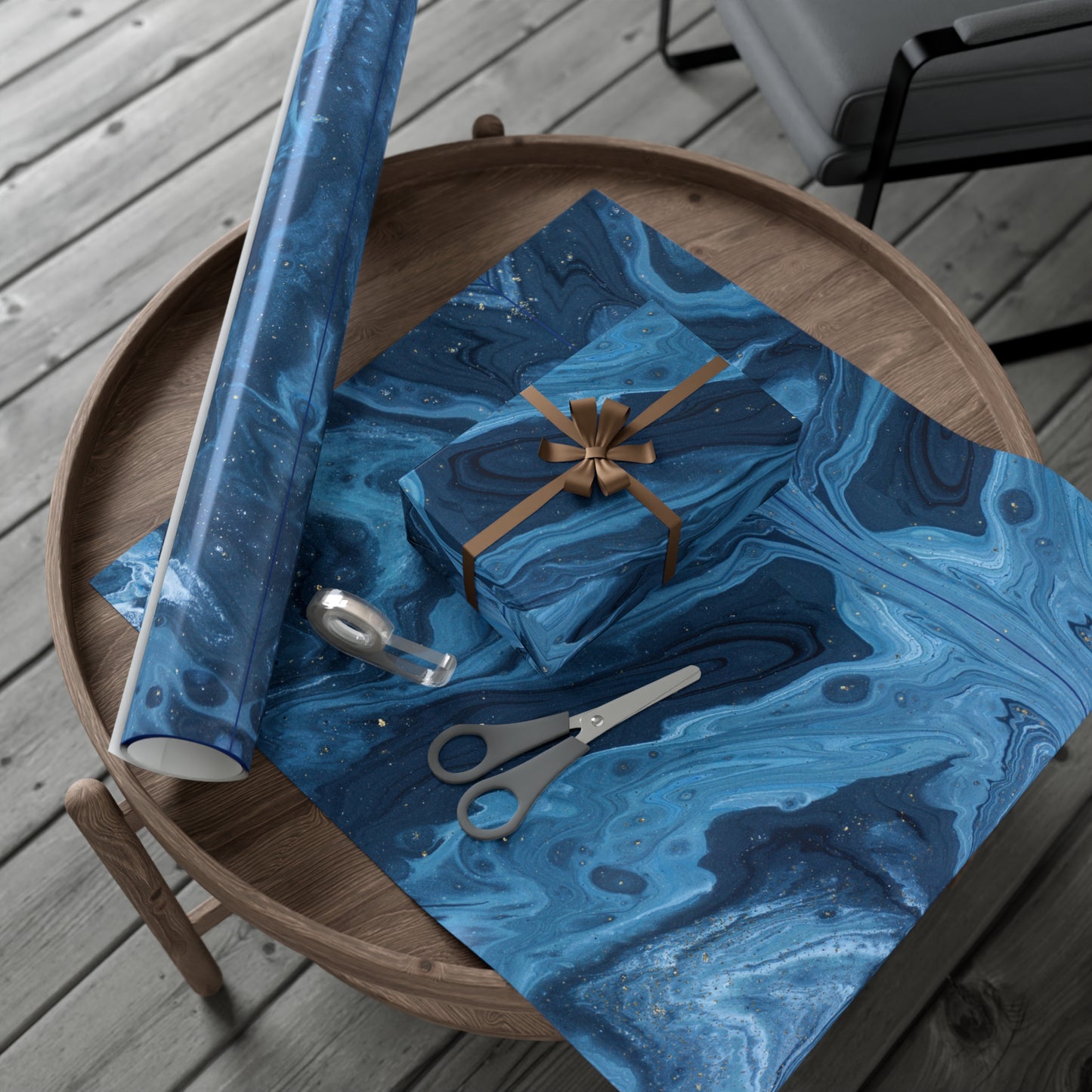 Blue Marble Gift Wrapping Paper