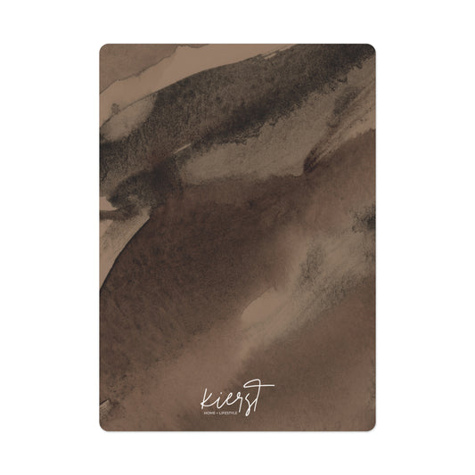 Brown Abstract Poker Playing Cards