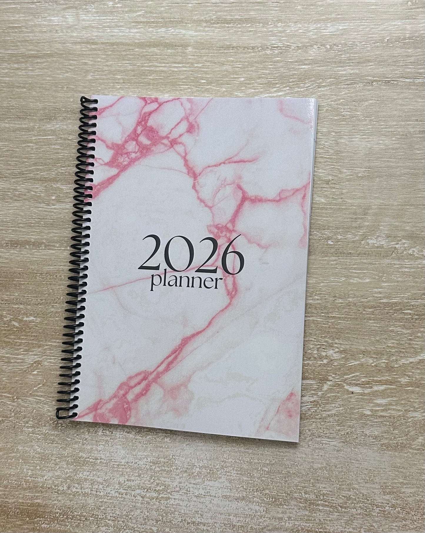 2026 Lifestyle Planner - Pink Marble