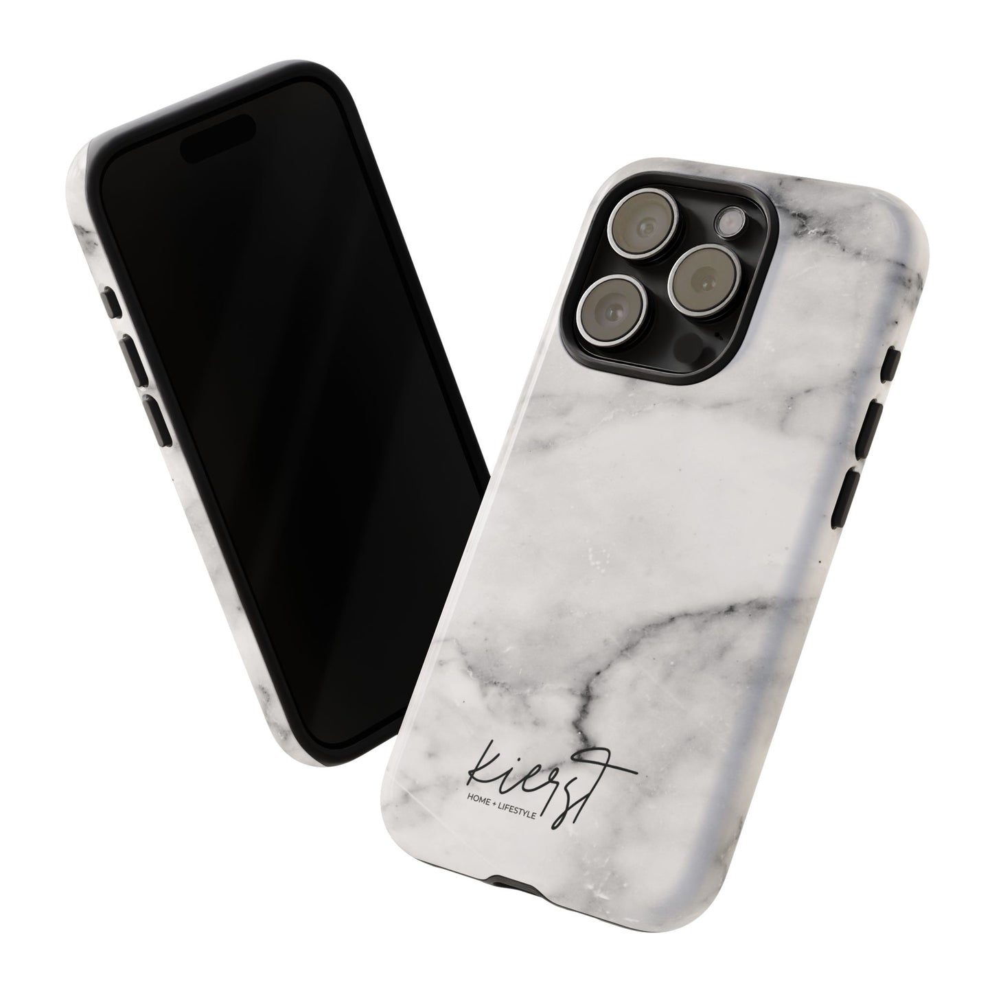 Lived-In White and Grey Marble iPhone Case | Curated Calm, Captured in Marble