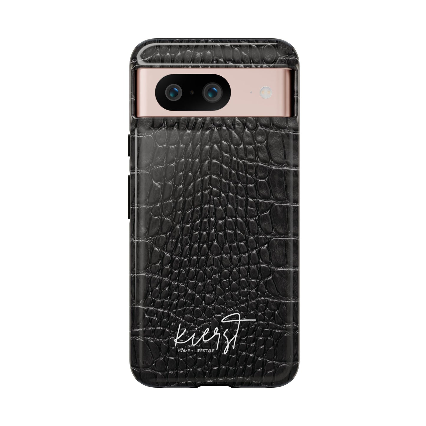Black Alligator Print Google Pixel Case | Sleek Texture Illusion, Bold Everyday Protection