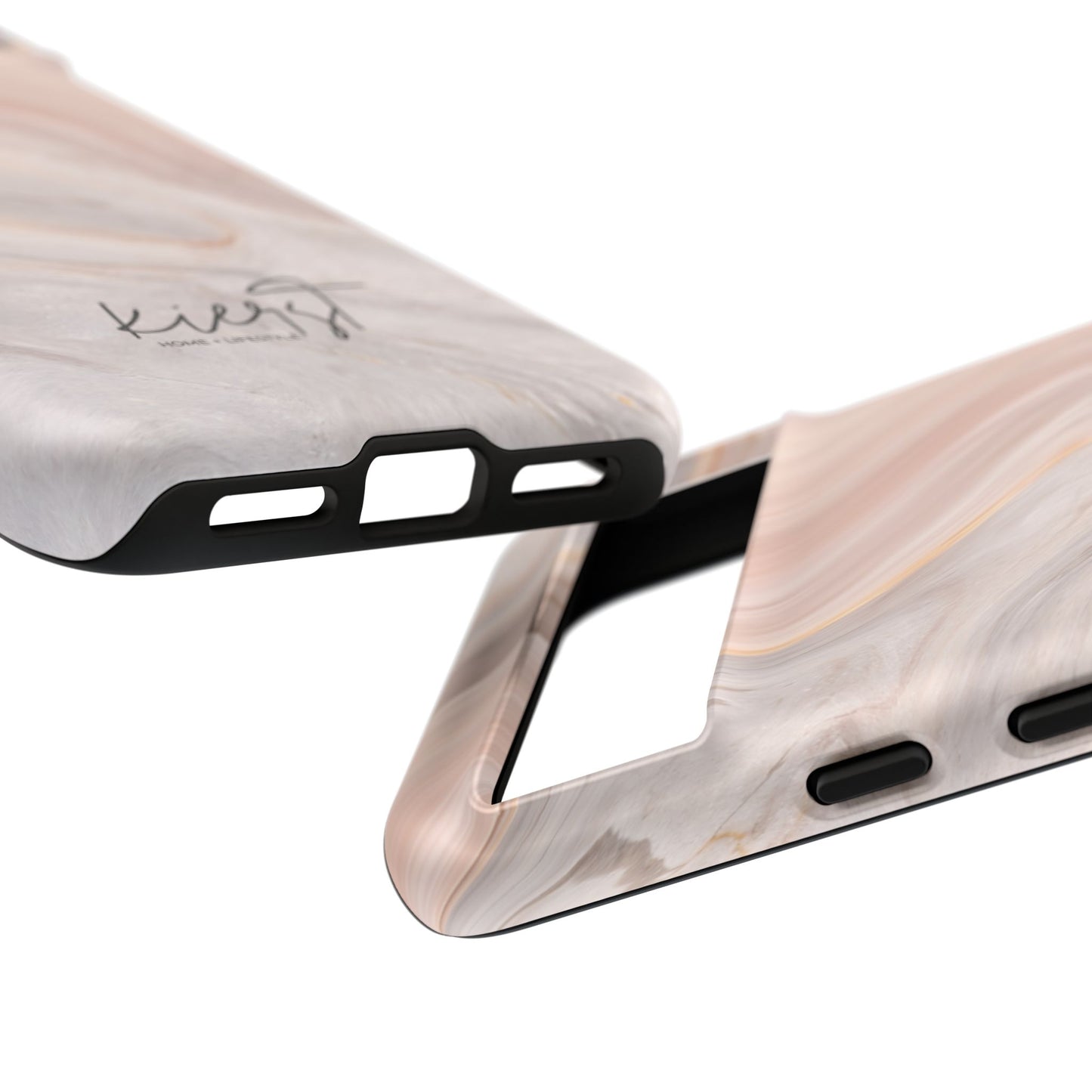 Blush Swirl Marble Google Pixel Phone Case | Soft Movement Meets Curated Luxury
