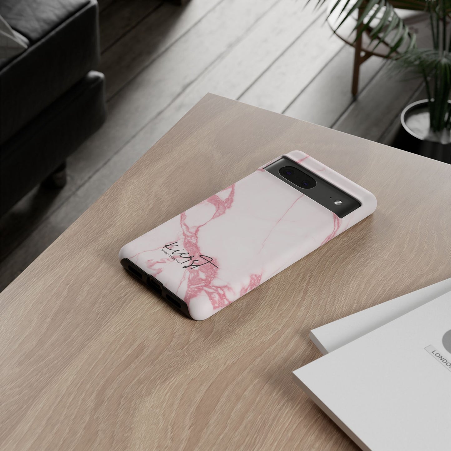 Pink & White Marble Google Pixel Case | Soft Polish, Everyday Protection