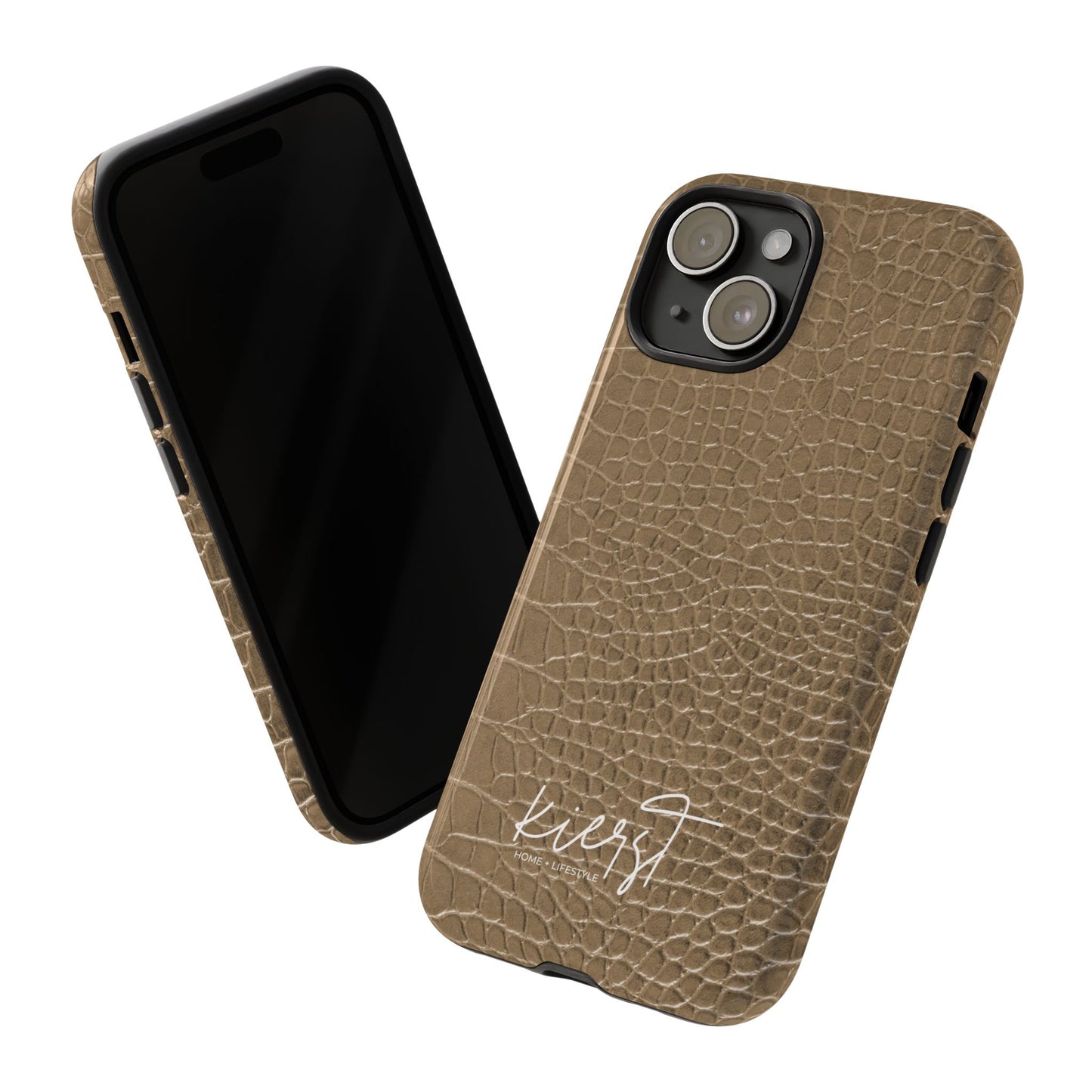 Tan Alligator Print iPhone Case | Elevated texture meets everyday ease