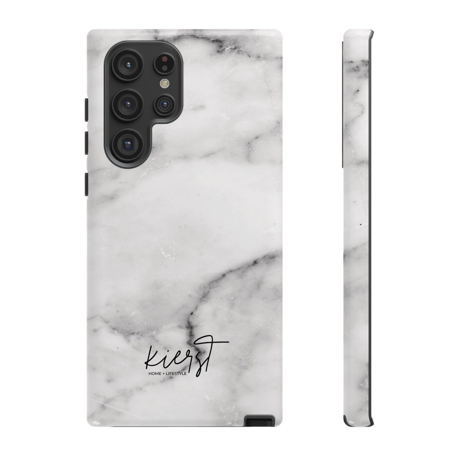 Lived-In White and Grey Marble Samsung Galaxy Case | Soft Strength, Redefined