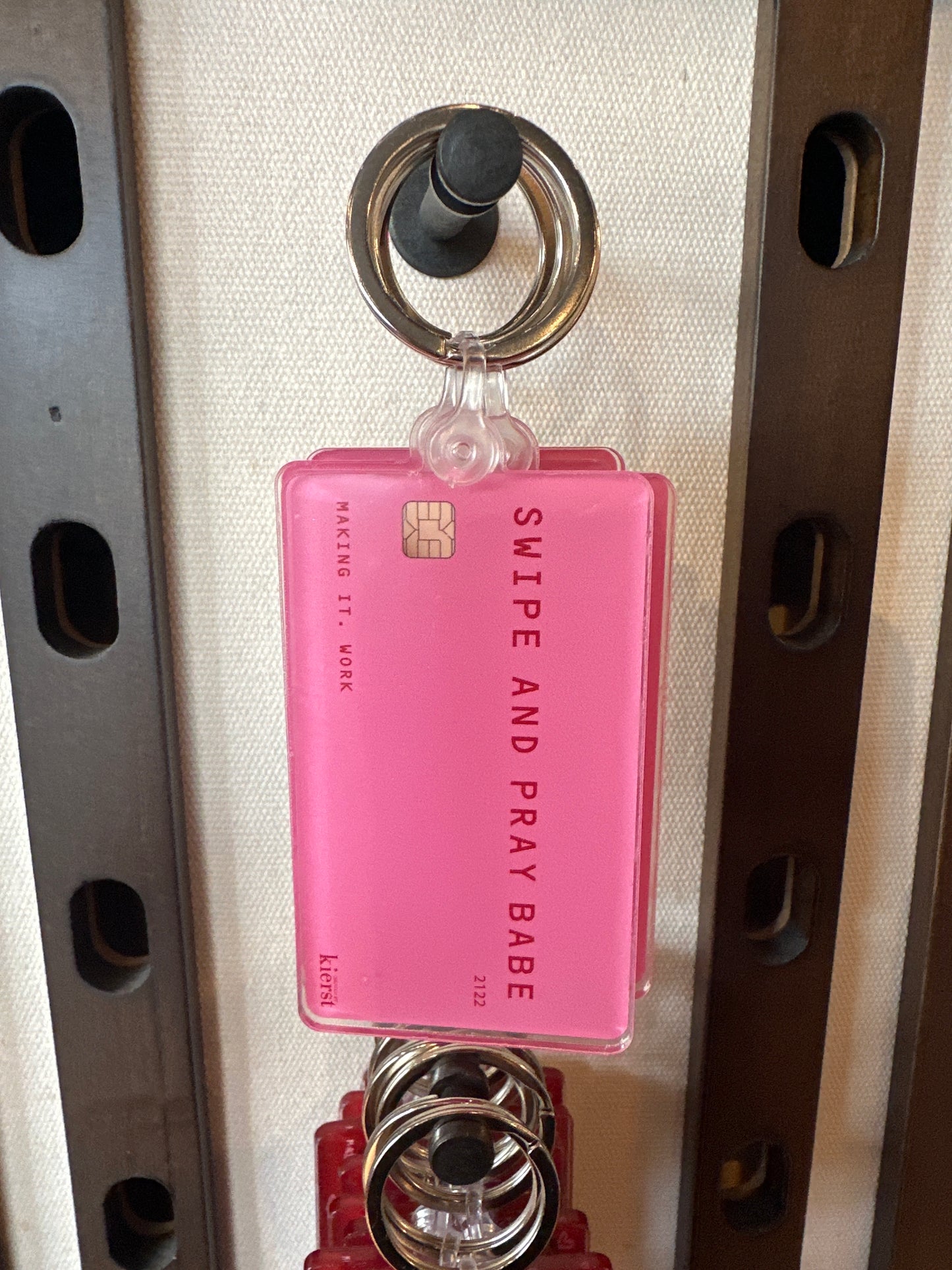 Swipe and Pray Keychain