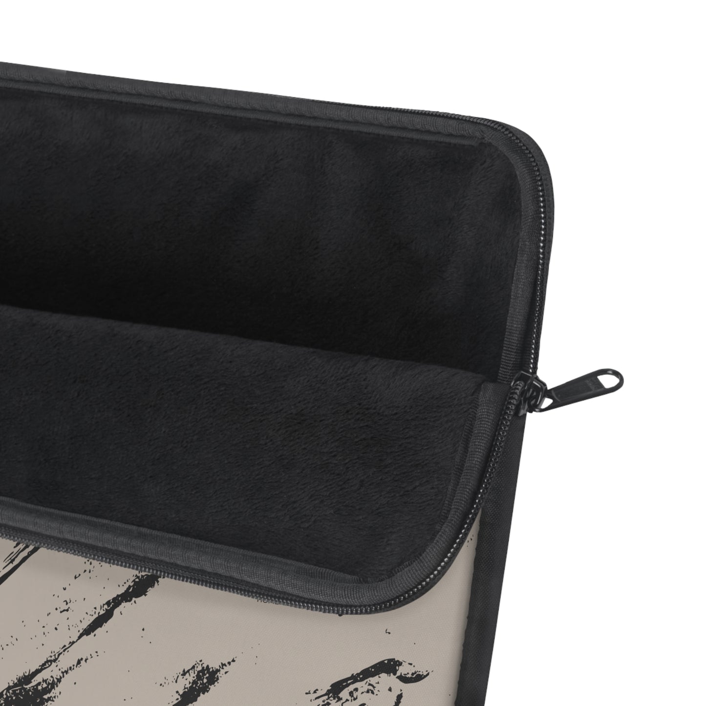 Black Marble on Cool Taupe Laptop Sleeve | Bold Neutrals, Elevated Style