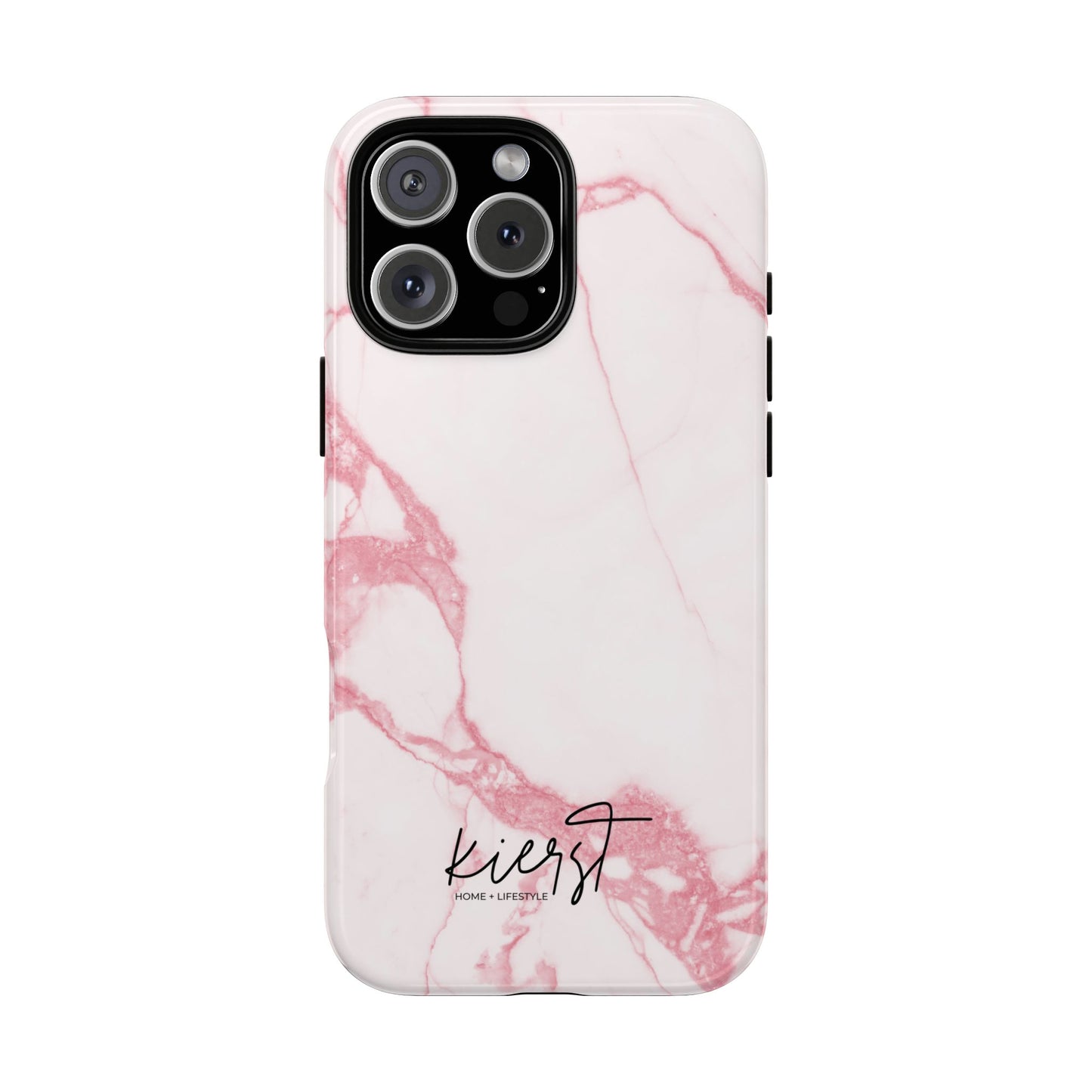 Pink & White Marble iPhone Case | Classic Elegance, Feminine Twist