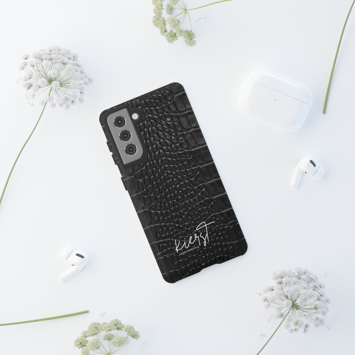 Black Alligator Print Samsung Galaxy Case | Refined Impact, Bold Simplicity
