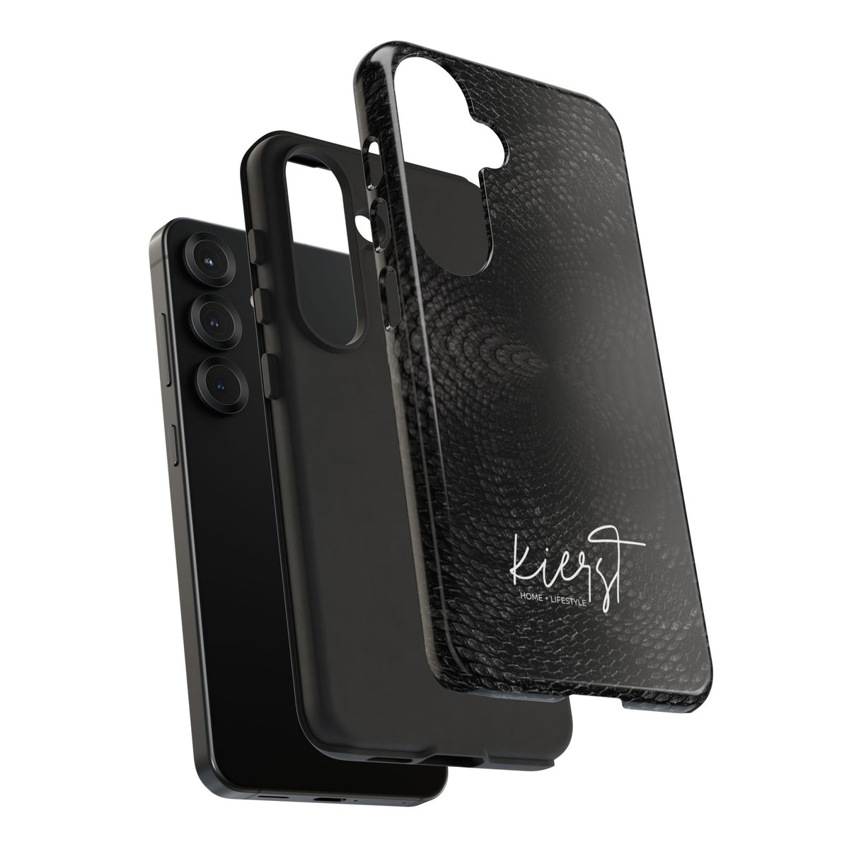Black + Grey Snake Print Samsung Galaxy Phone Case