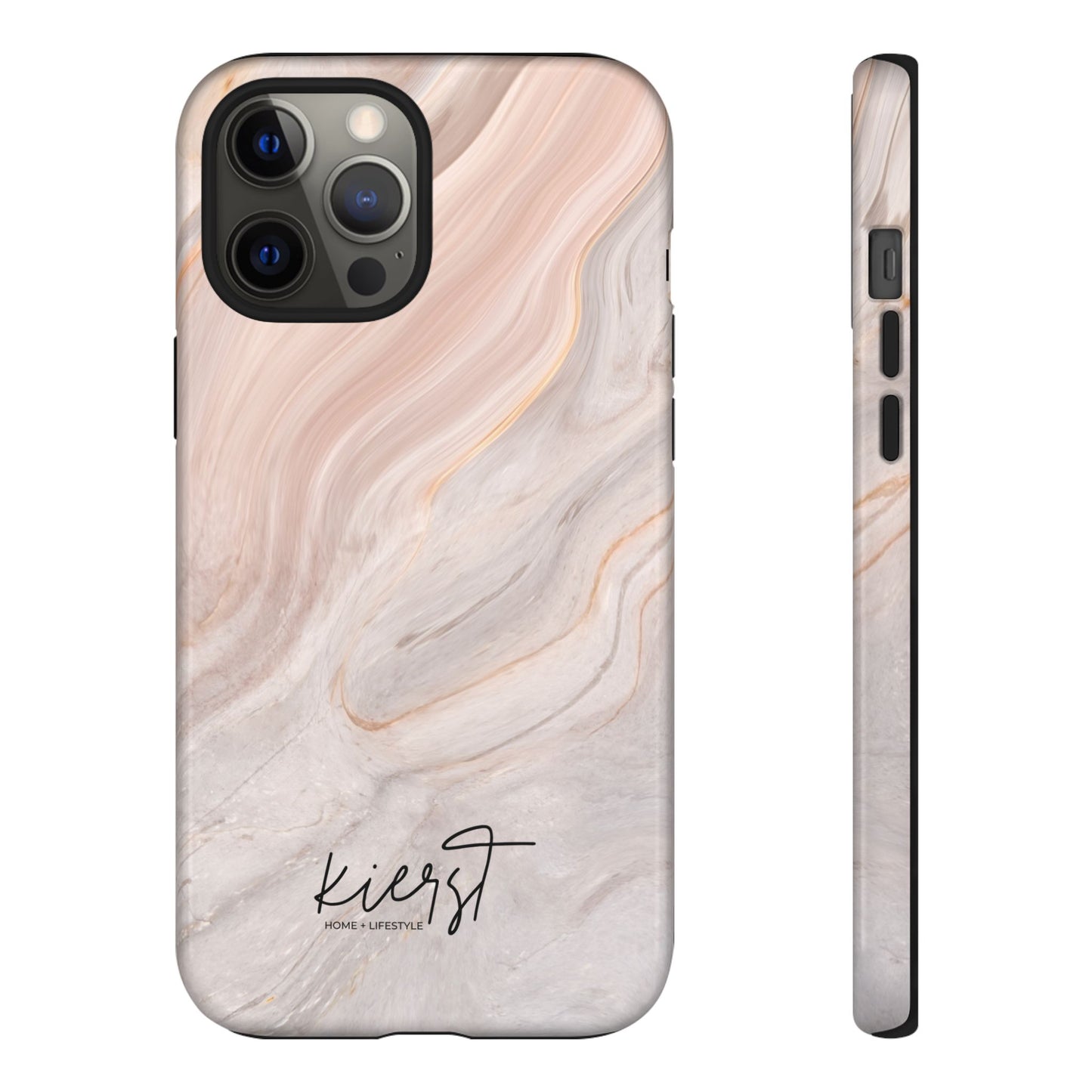 Blush Swirl Marble iPhone Case | Soft Curves, Strong Protection