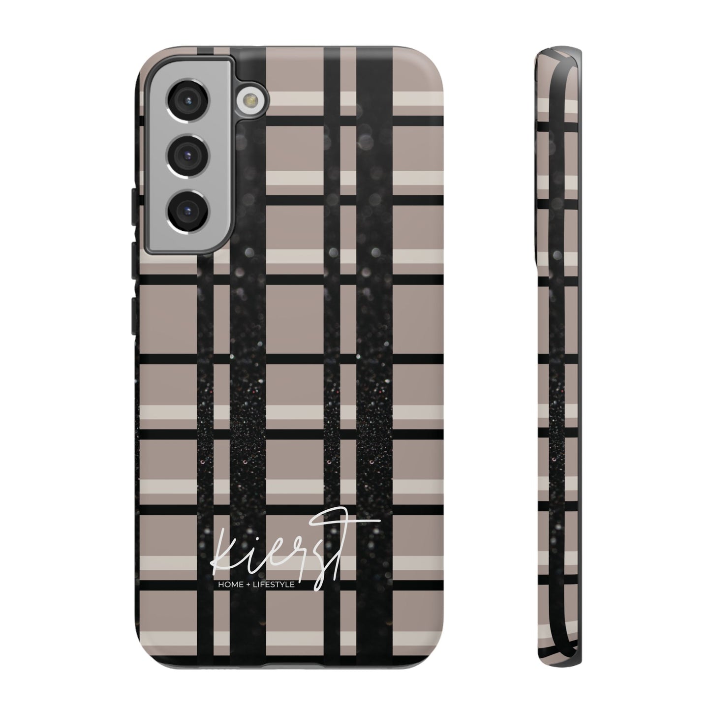 Elevated Neutrals Plaid Samsung Galaxy Case | Structured Style, Soft Edge