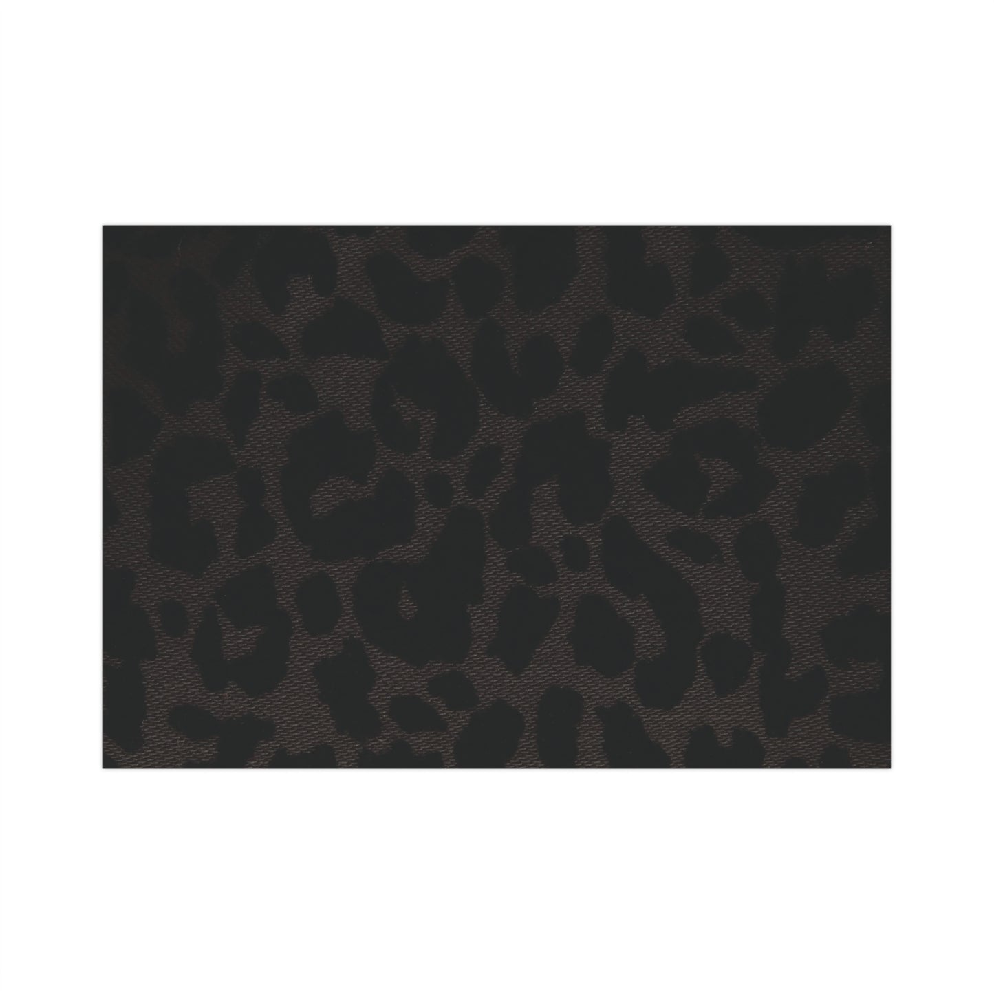 Black Leopard Gift Wrapping Paper
