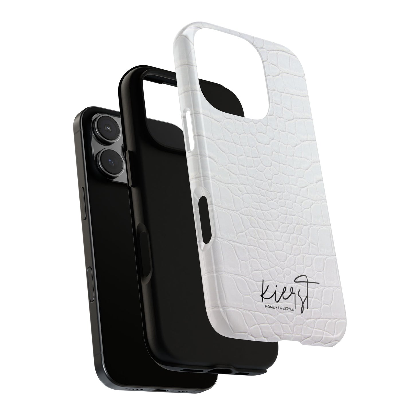White Alligator iPhone Case | Minimal, Crisp, and Effortlessly Elevated