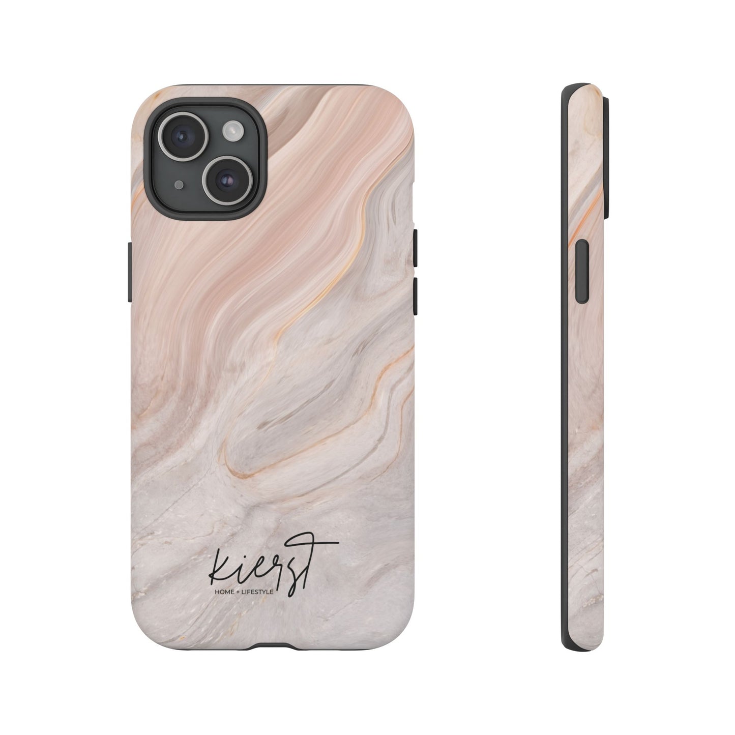 Blush Swirl Marble iPhone Case | Soft Curves, Strong Protection