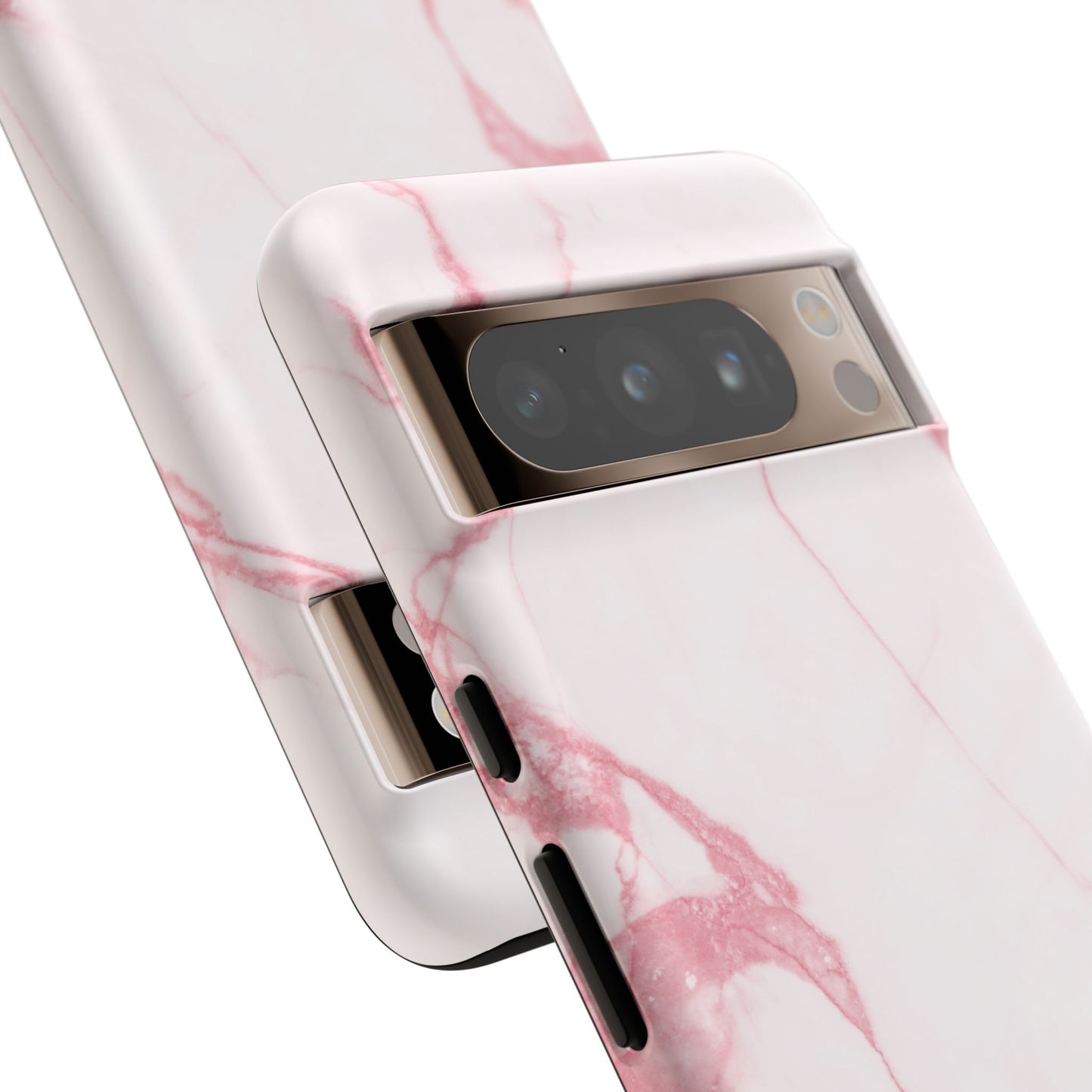 Pink & White Marble Google Pixel Case | Soft Polish, Everyday Protection