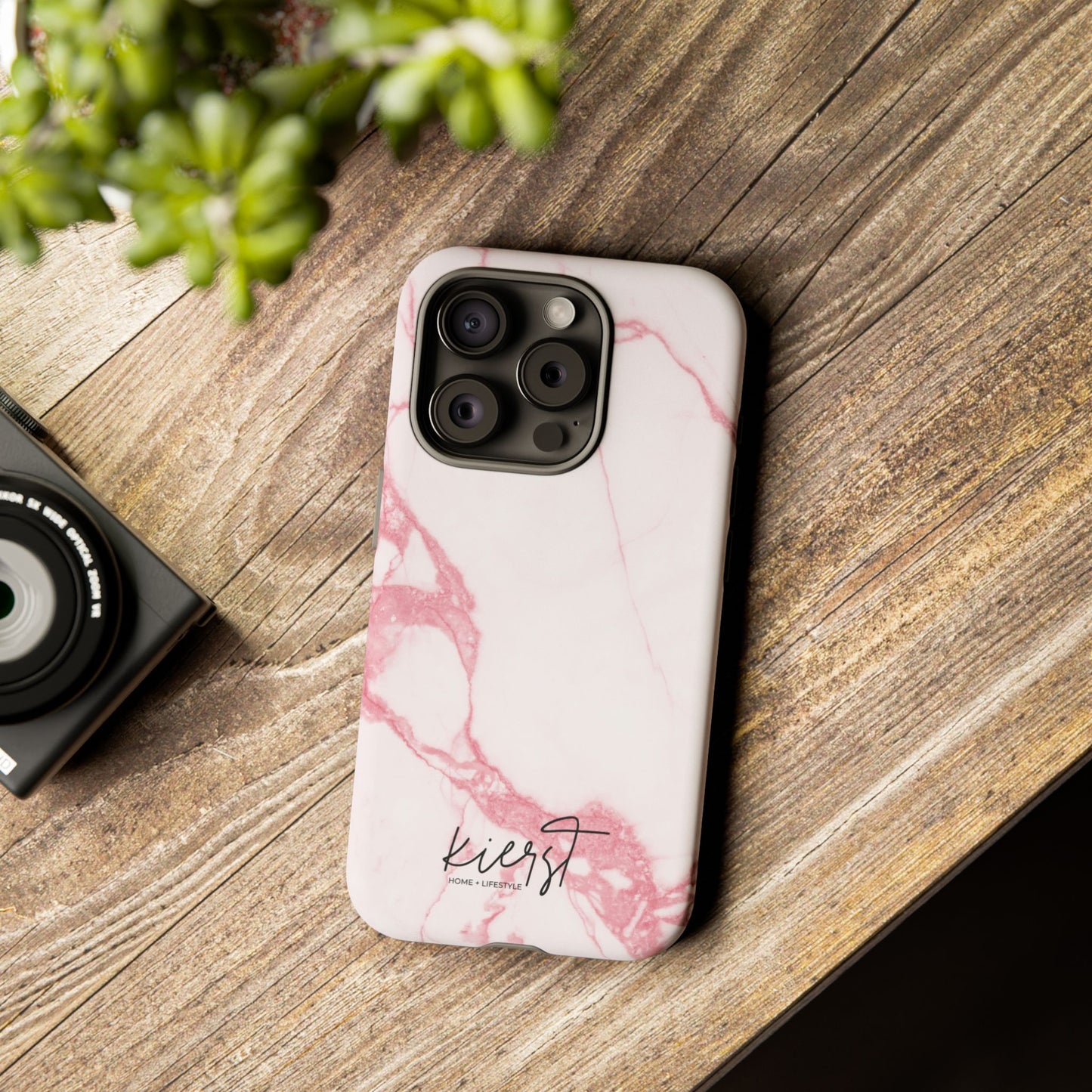 Pink & White Marble iPhone Case | Classic Elegance, Feminine Twist