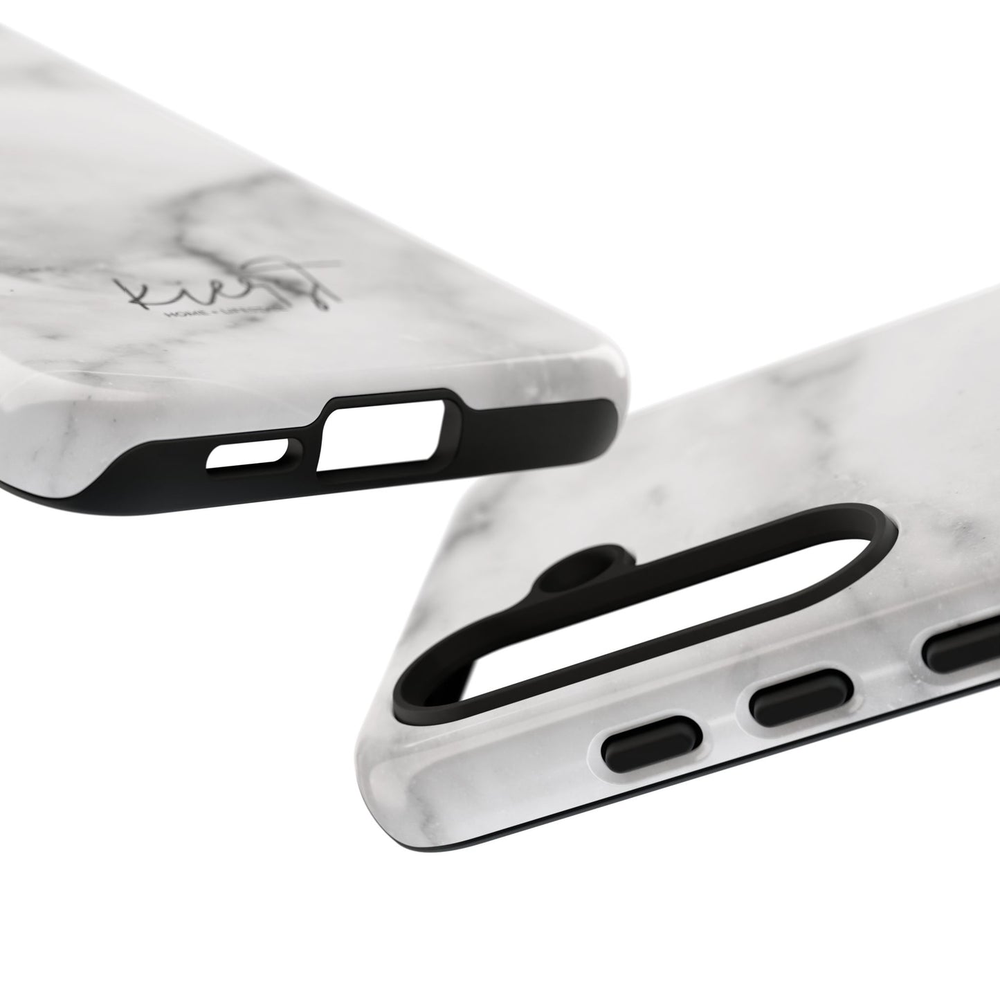 Lived-In White and Grey Marble Samsung Galaxy Case | Soft Strength, Redefined