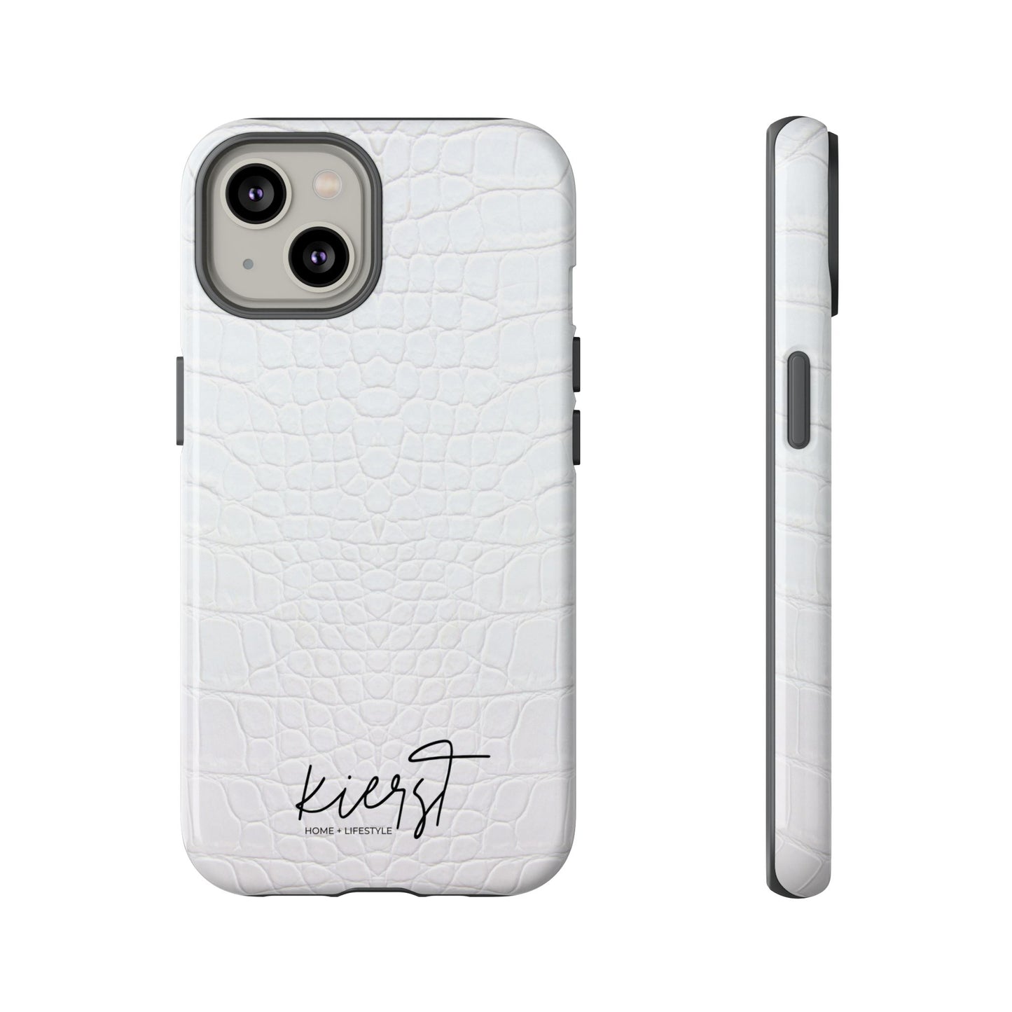 White Alligator iPhone Case | Minimal, Crisp, and Effortlessly Elevated