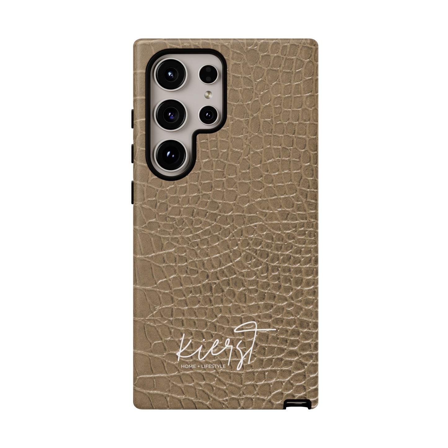 Tan Alligator Print Samsung Galaxy Phone Case | Subtle Statement, Everyday Style