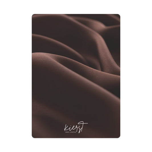 Chocolate Silk Printed Poker Playing Cards